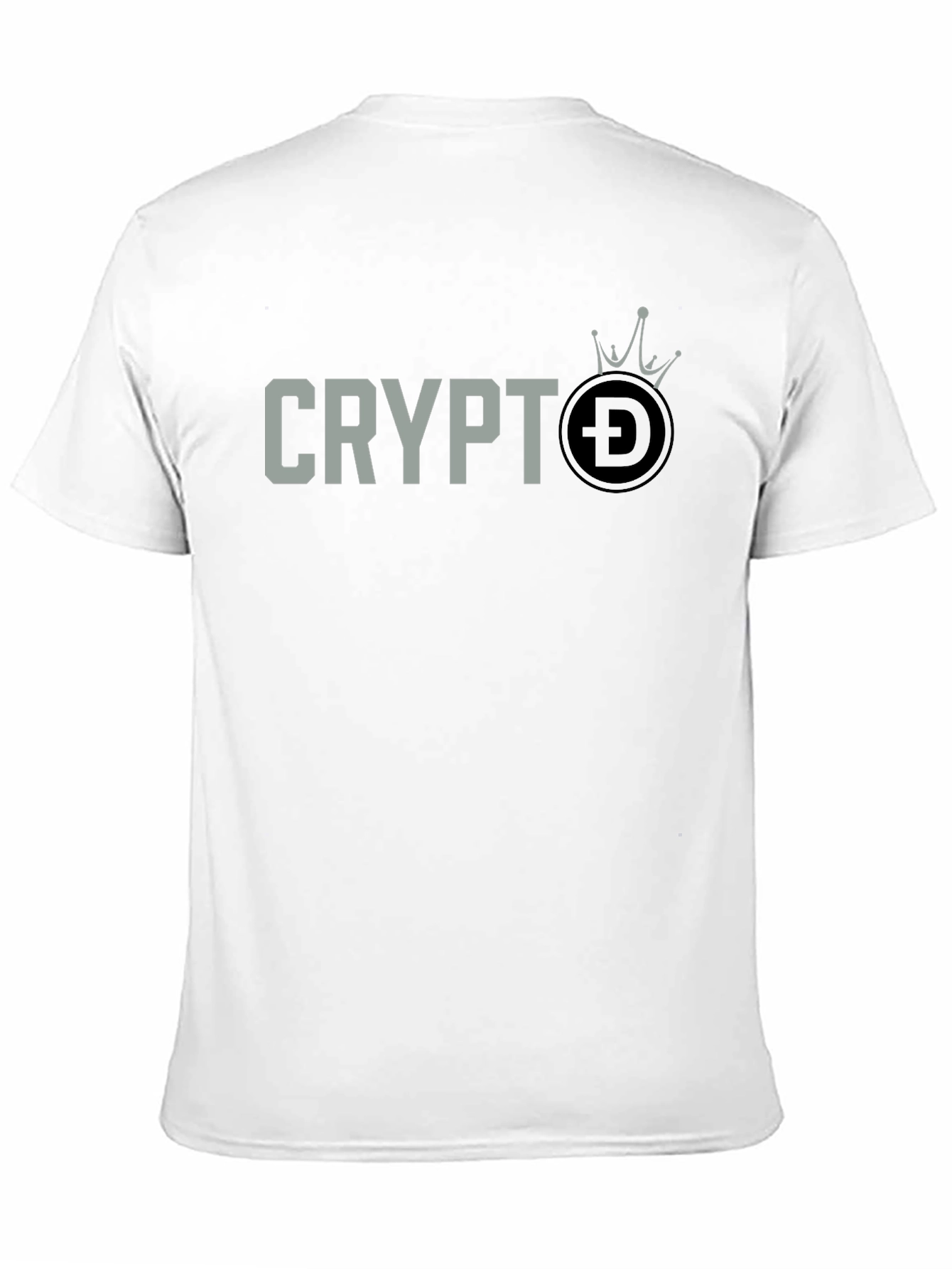 Crypto DOGE Crown T-Shirt - Black Graphic Tee