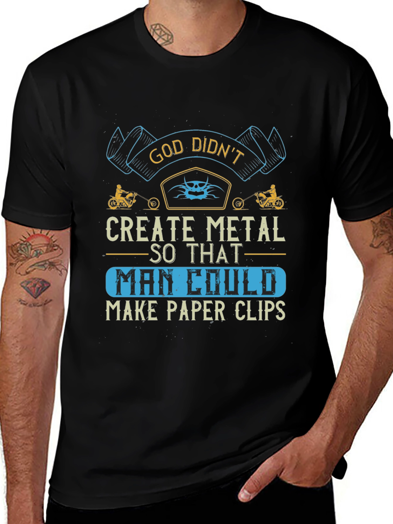God Didnt Create Metal T-Shirt