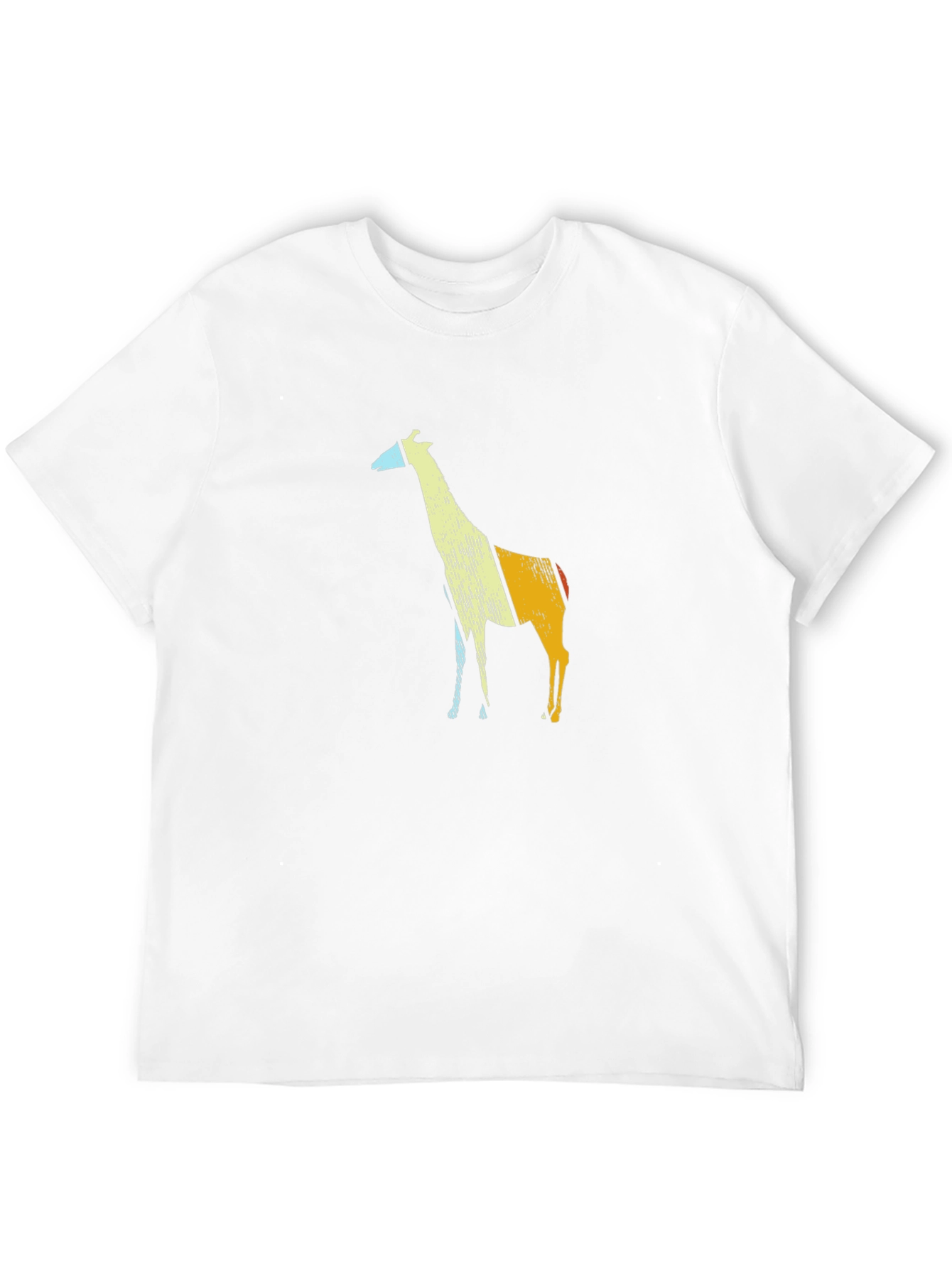 Giraffe Graphic Tee - Stylish Mens Black T-Shirt
