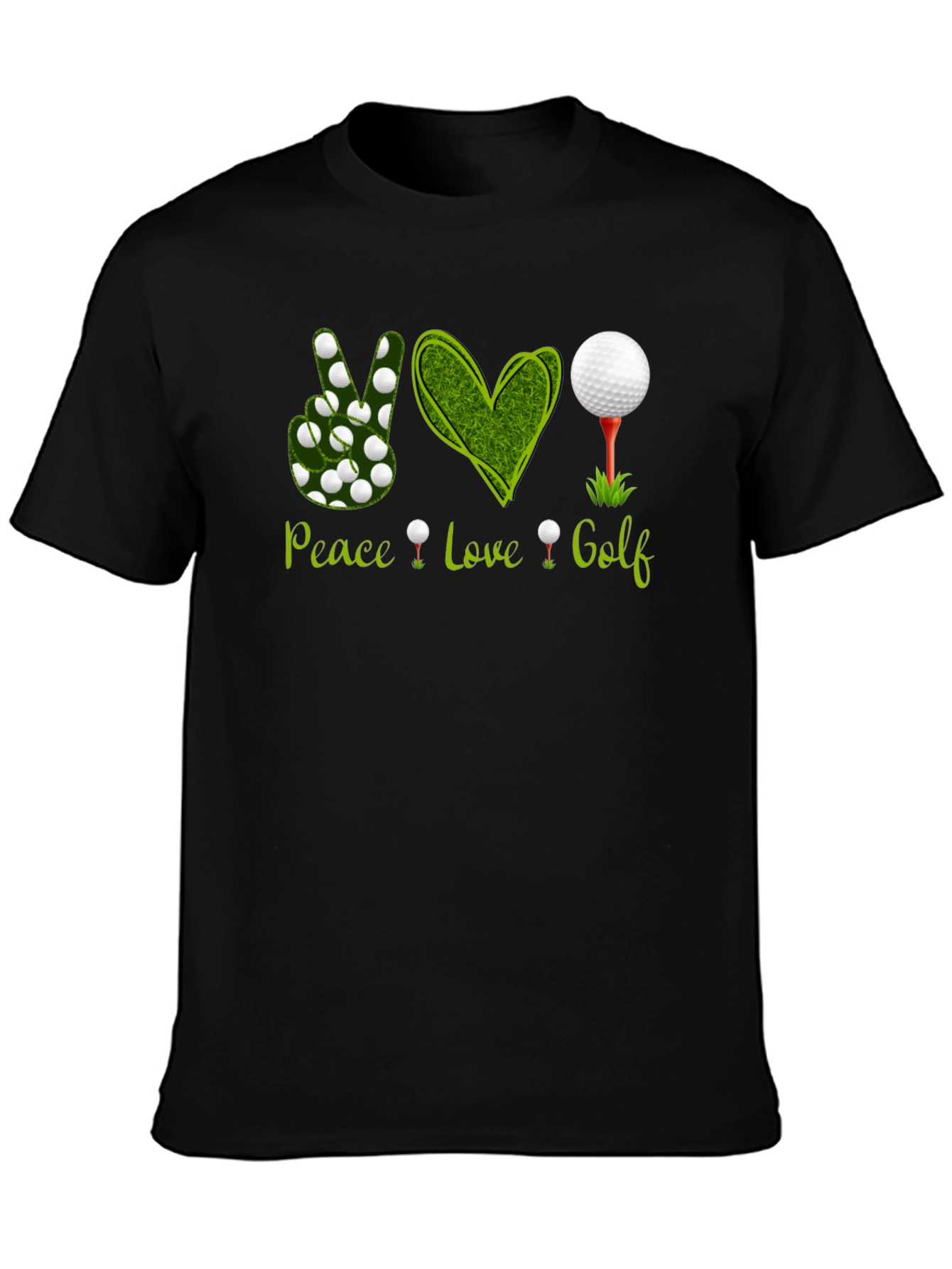 Peace Love Golf T-Shirt - Golfing Apparel
