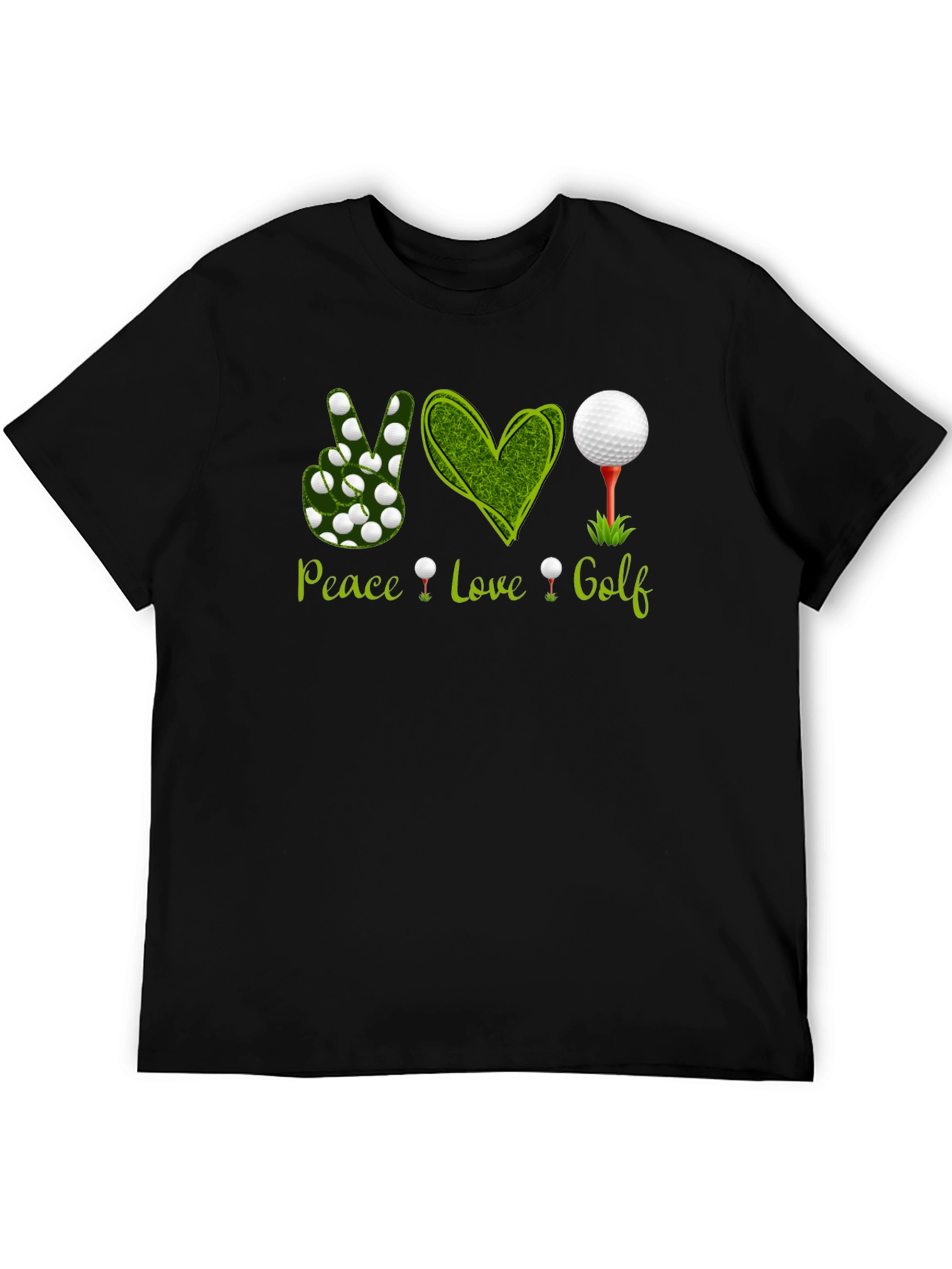 Peace Love Golf T-Shirt - Golfing Apparel