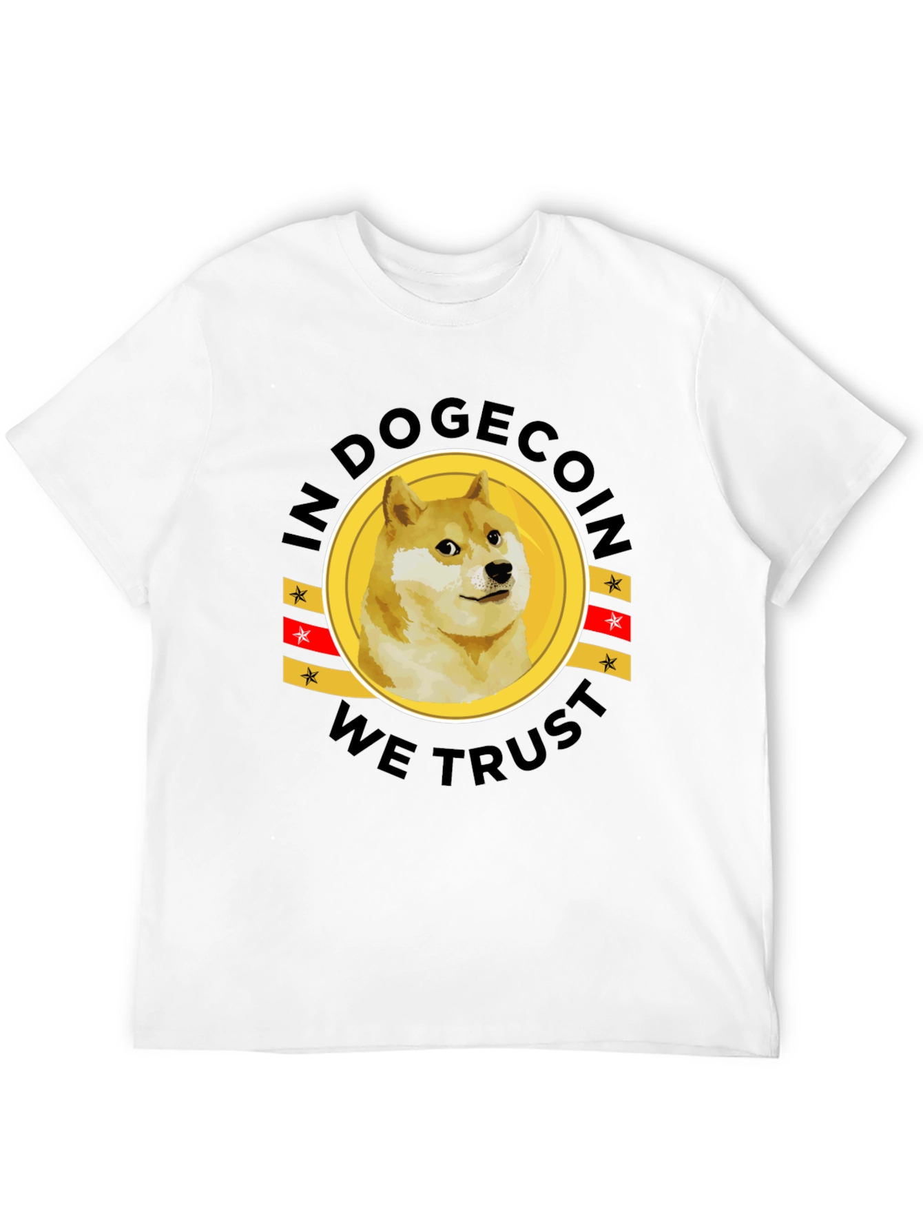 In Dogecoin We Trust Black T-Shirt