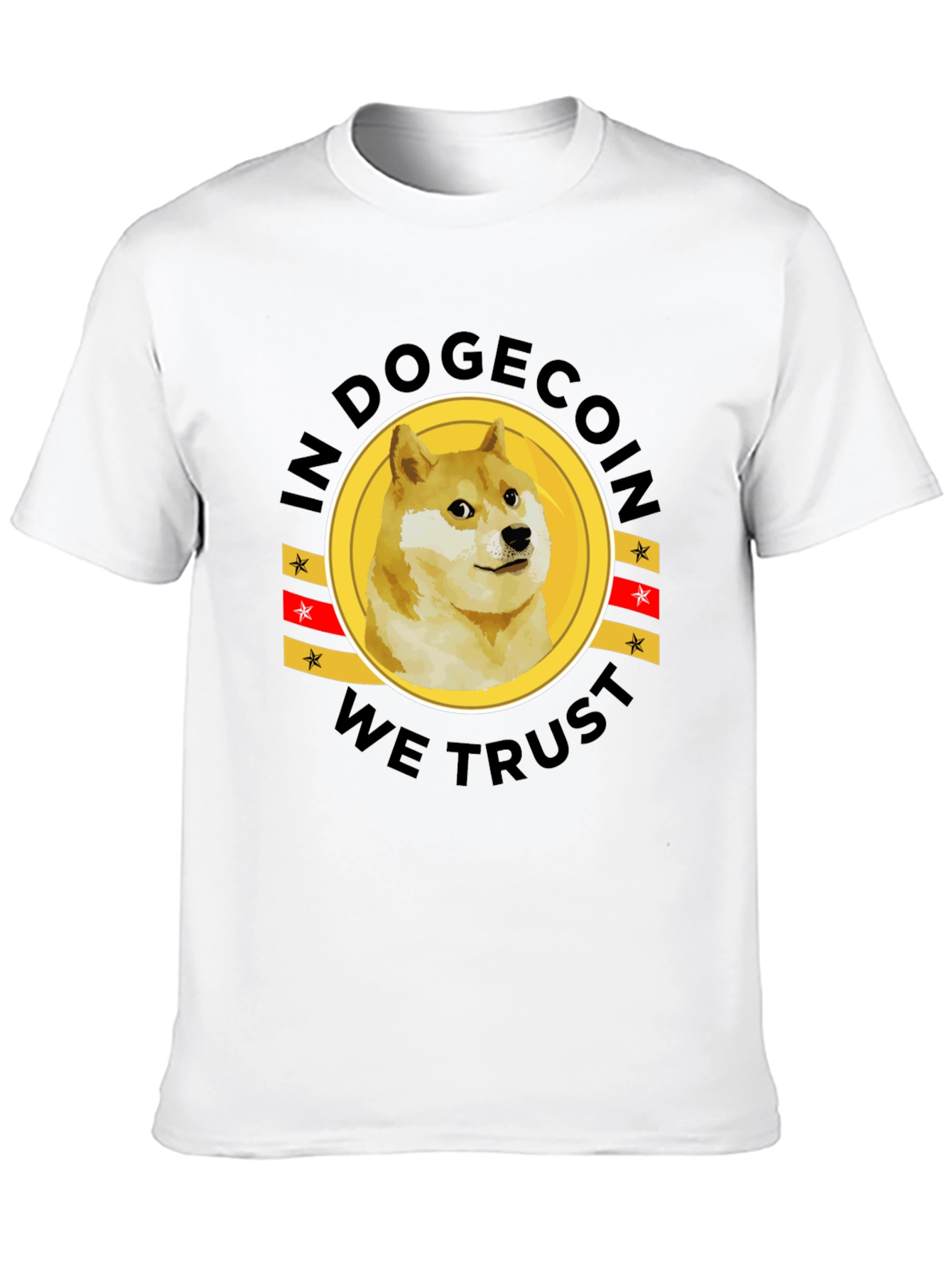 In Dogecoin We Trust Black T-Shirt