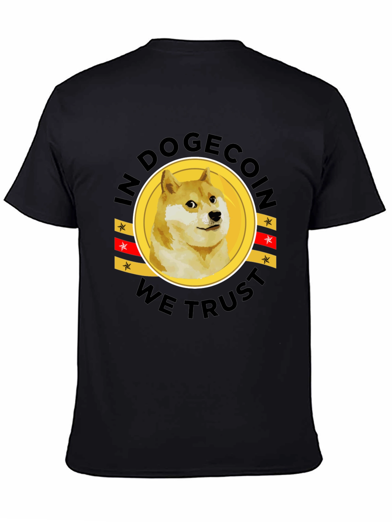 In Dogecoin We Trust Black T-Shirt