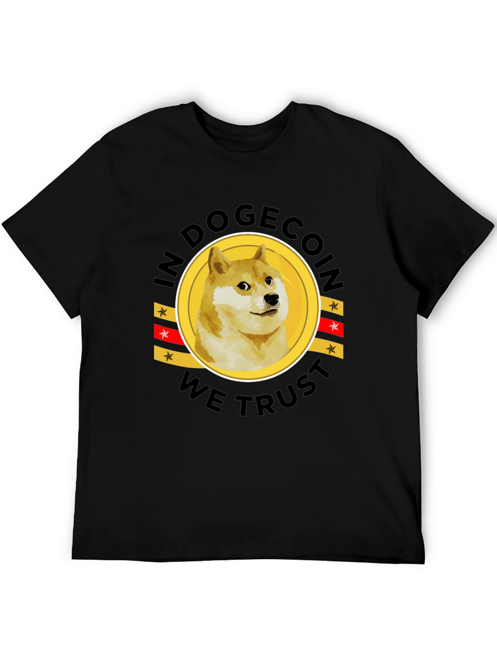 In Dogecoin We Trust Black T-Shirt
