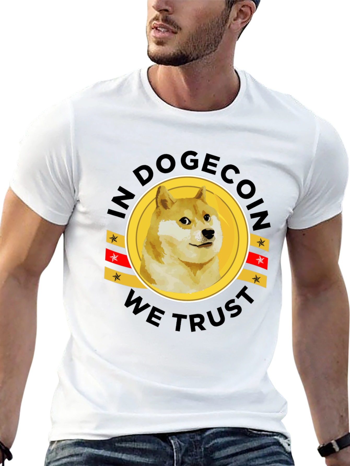 In Dogecoin We Trust Black T-Shirt