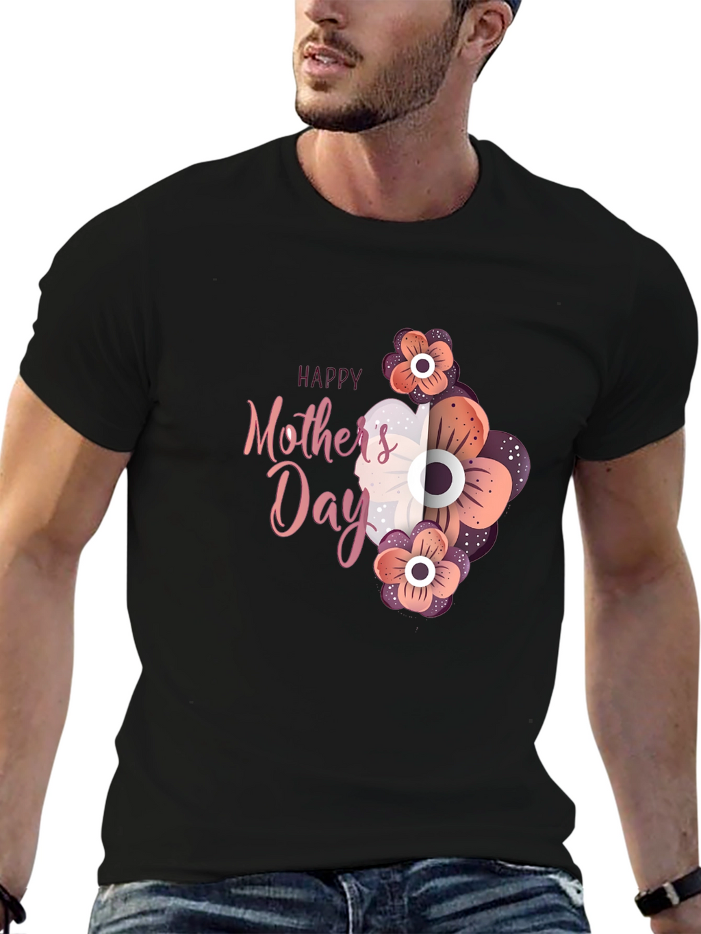 Happy Mothers Day Floral T-Shirt