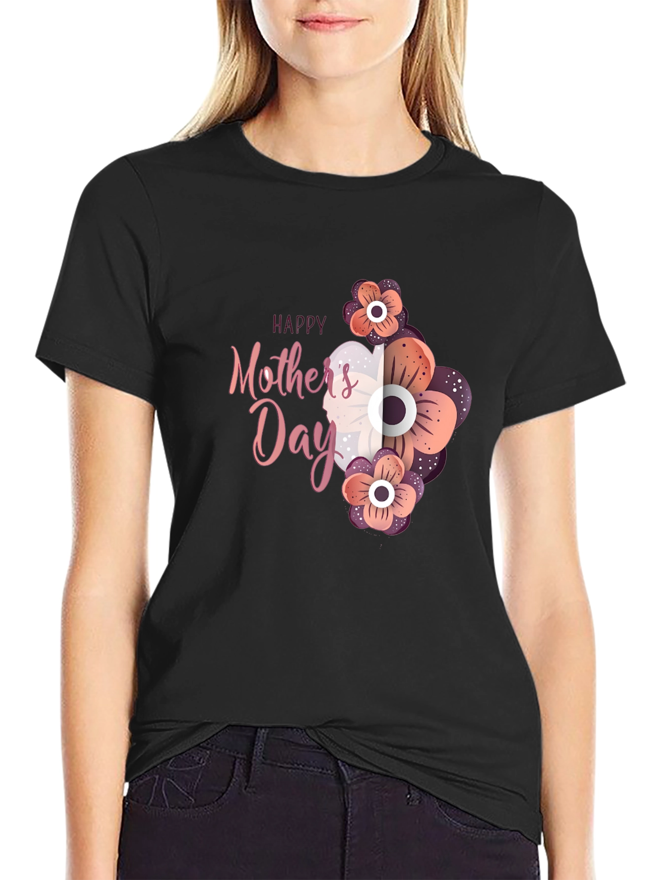 Happy Mothers Day Floral T-Shirt