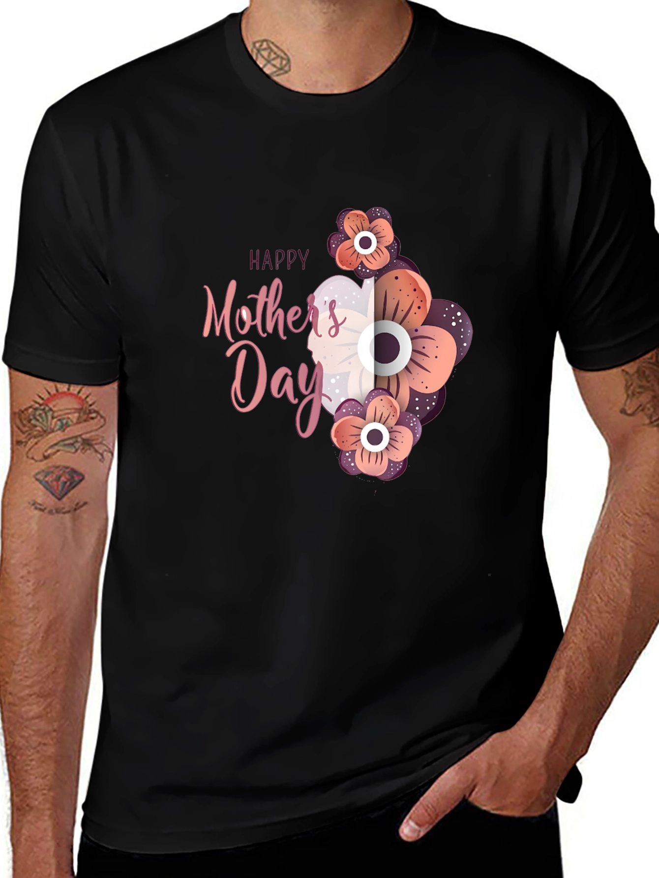 Happy Mothers Day Floral T-Shirt