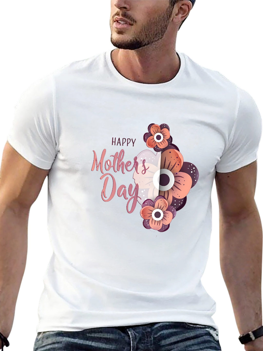 Happy Mothers Day Floral T-Shirt