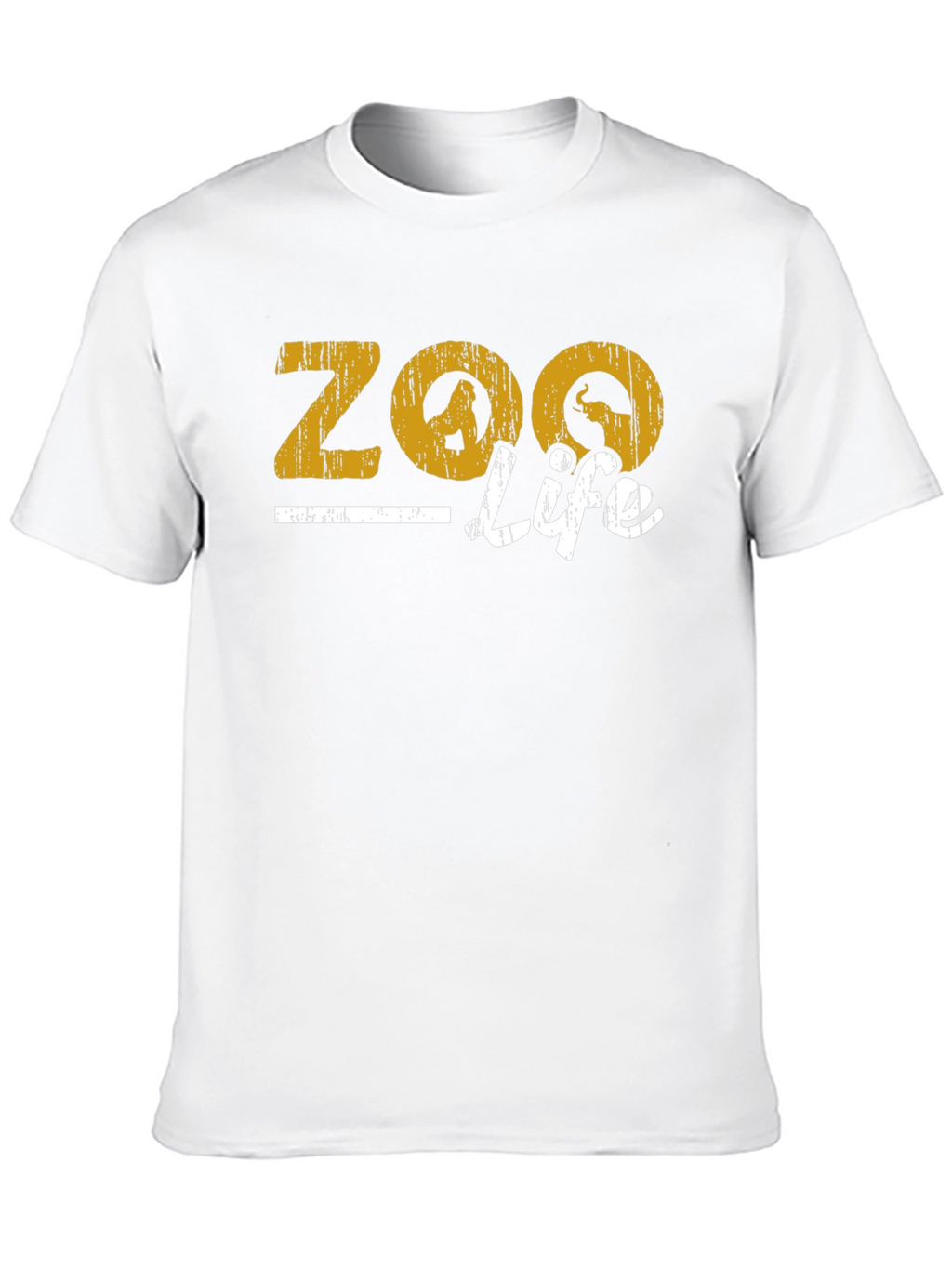 Zoo Life Graphic Print Black T-Shirt