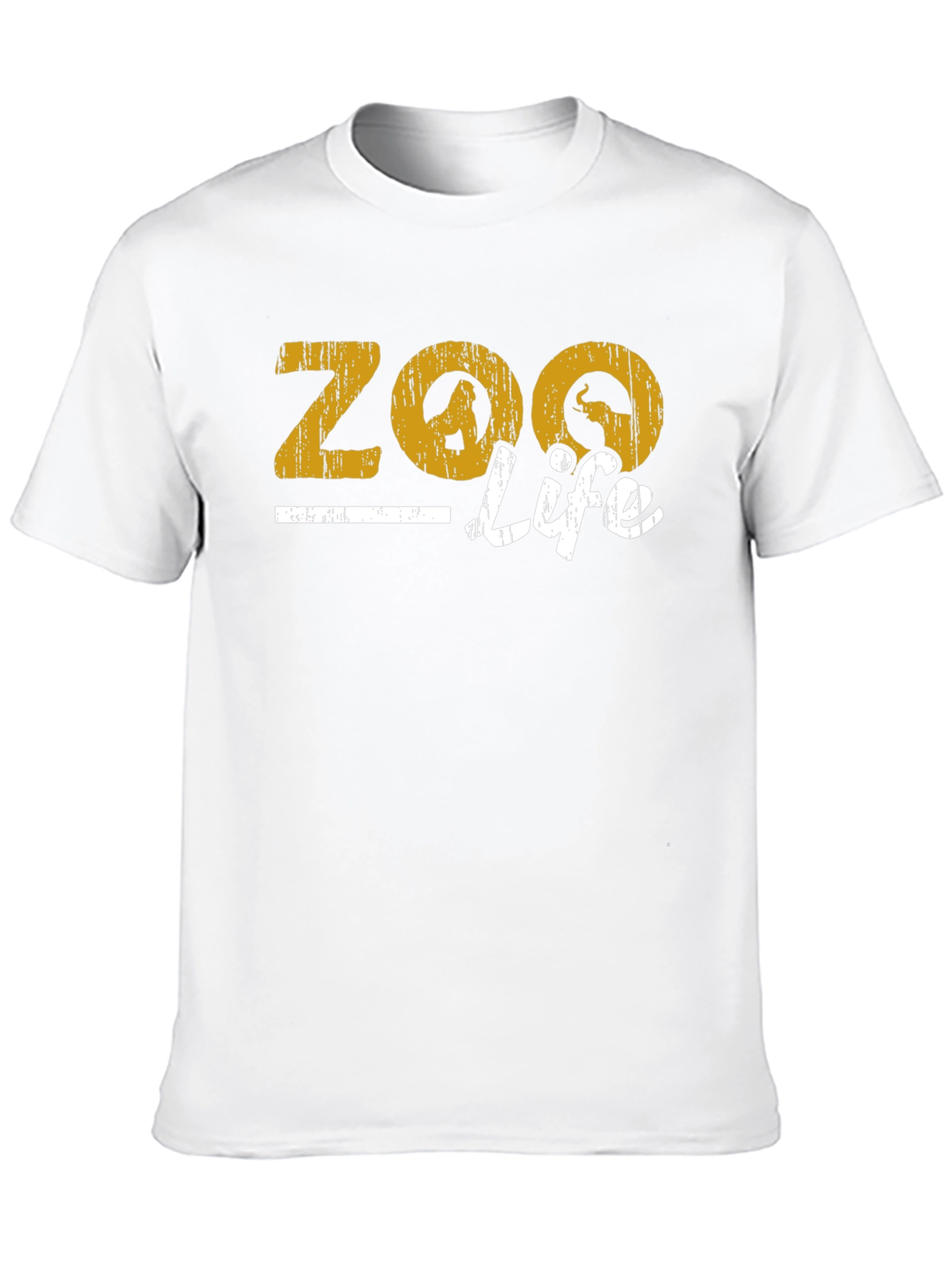 Zoo Life Graphic Print Black T-Shirt