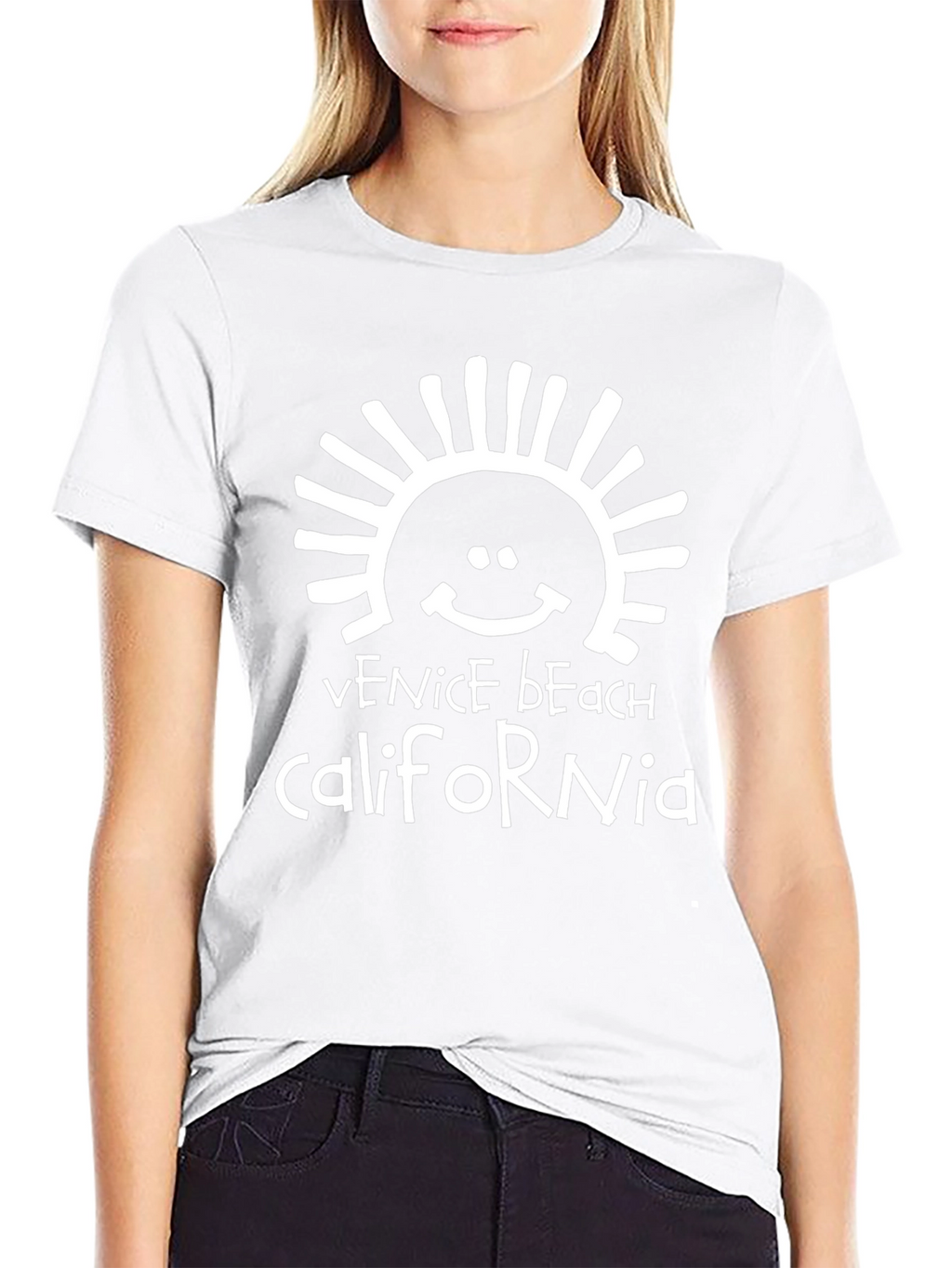 Venice Beach California Black Graphic Tee