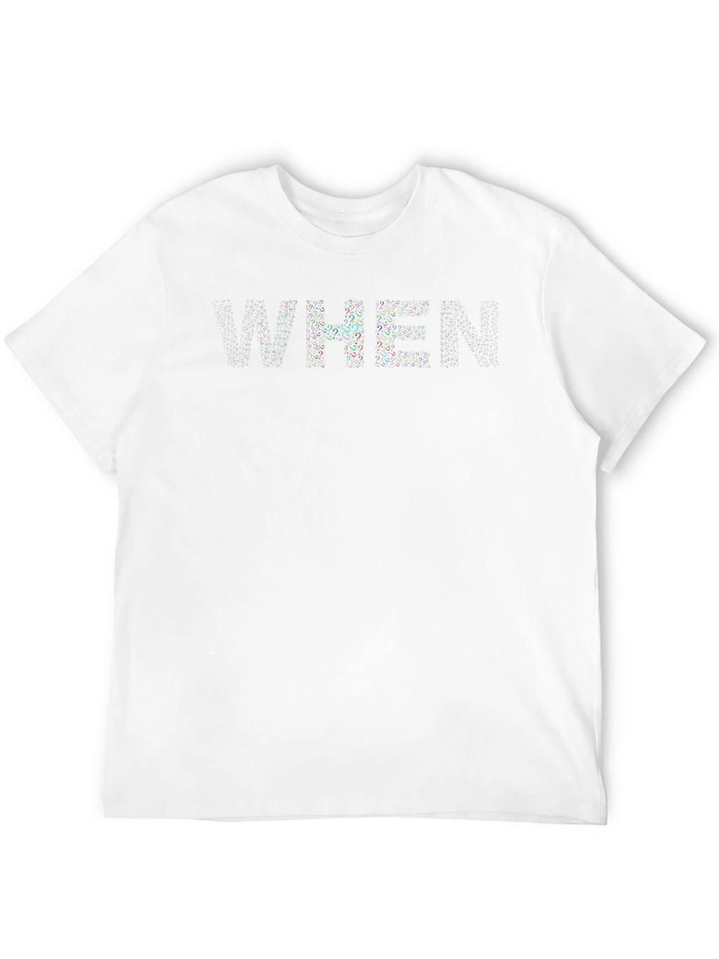 WHEN Question Mark Graphic Print T-Shirt