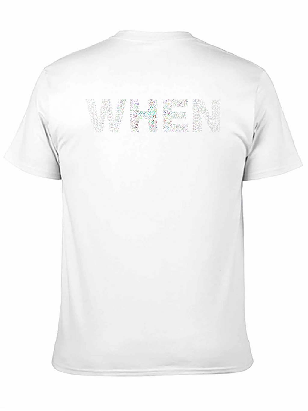 WHEN Question Mark Graphic Print T-Shirt