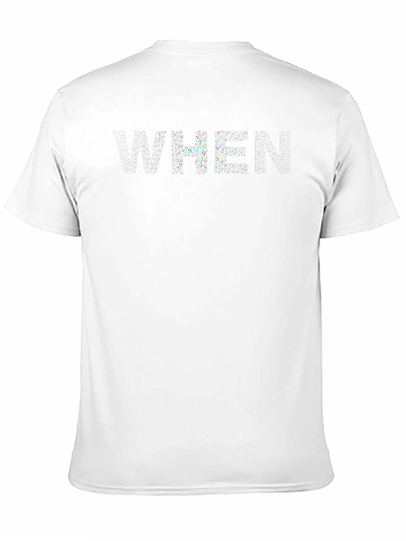 WHEN Question Mark Graphic Print T-Shirt