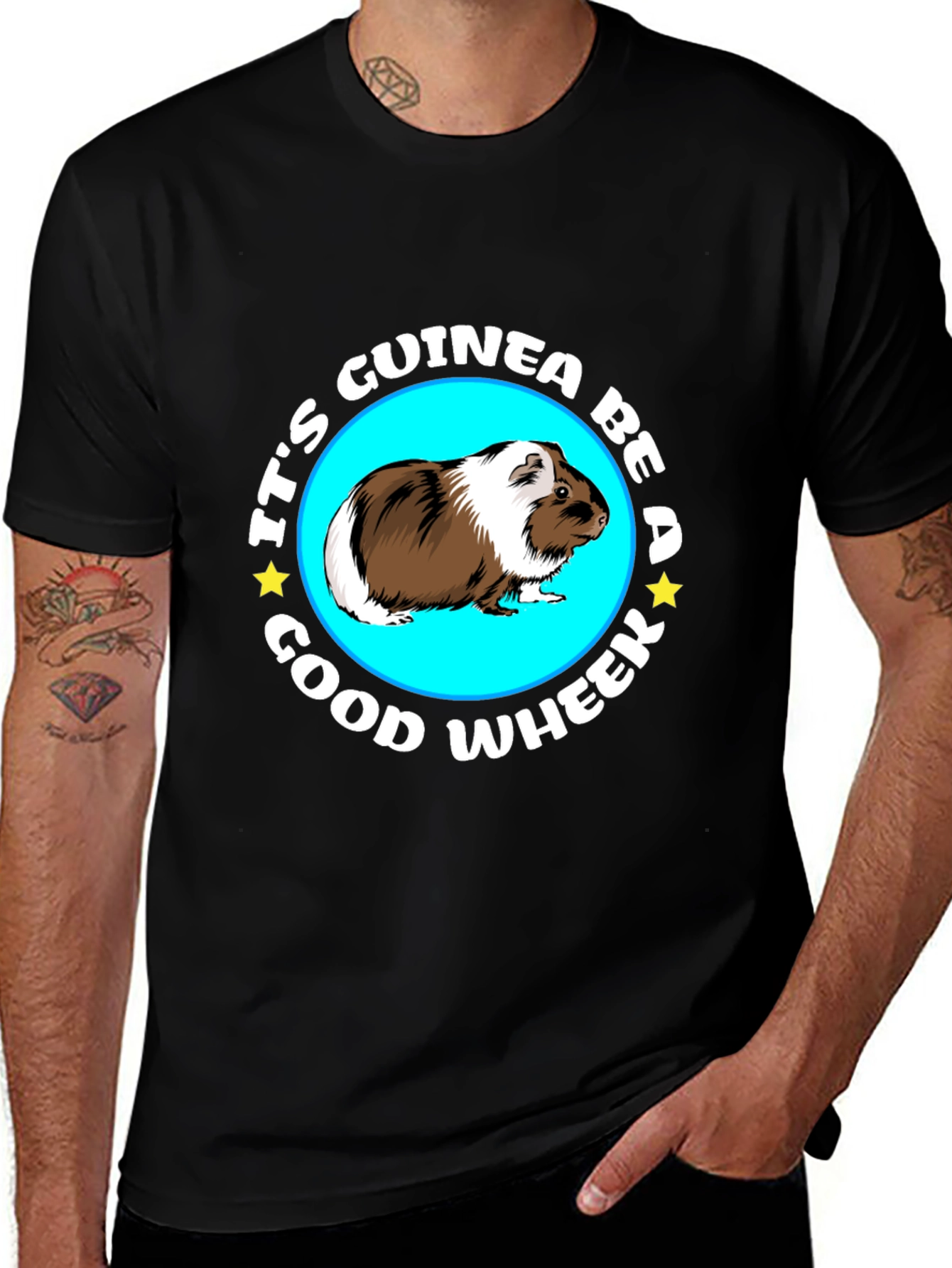 Its Guinea Be A Good Wheek Black T-Shirt