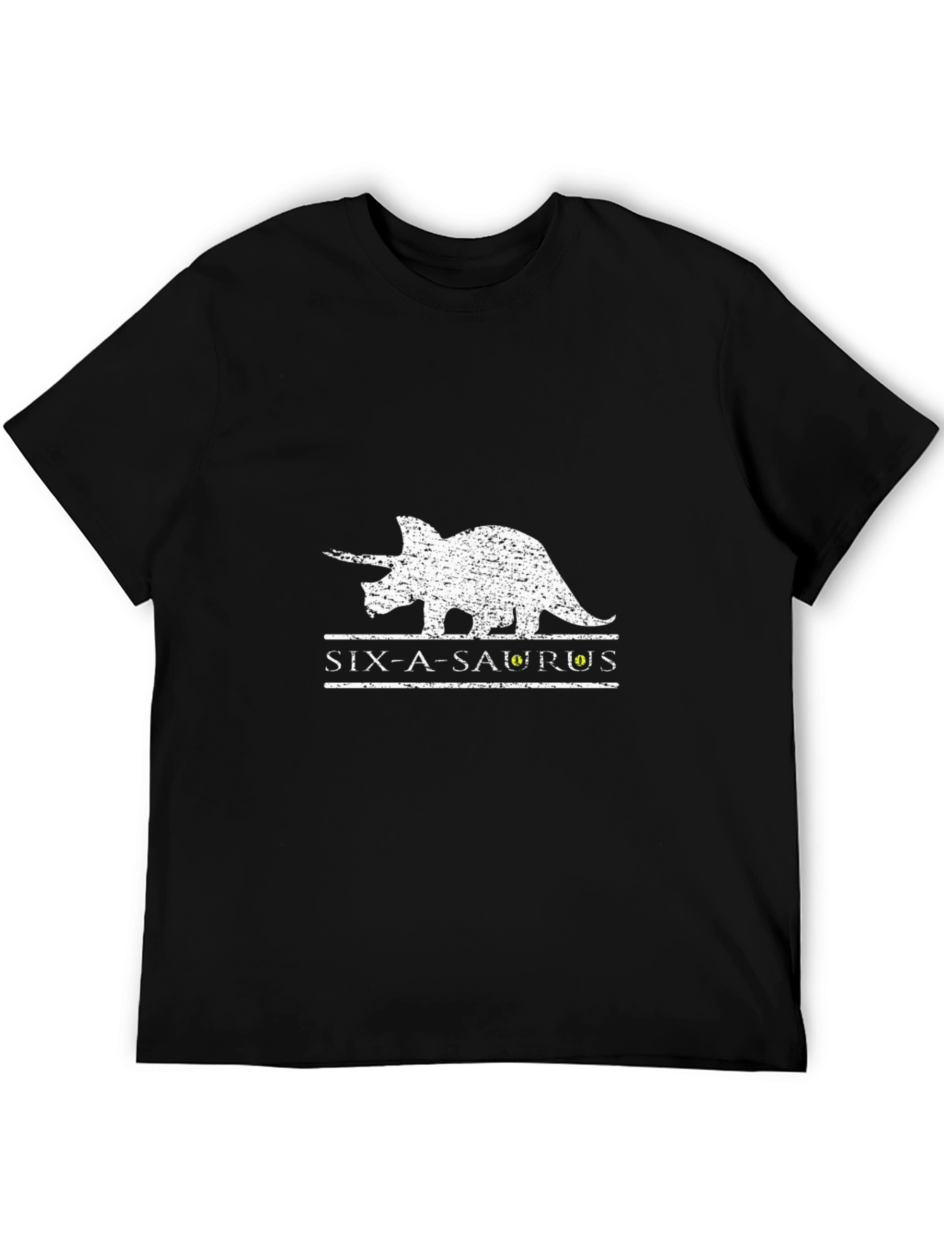 Six-A-Saurus Dinosaur Graphic T-Shirt