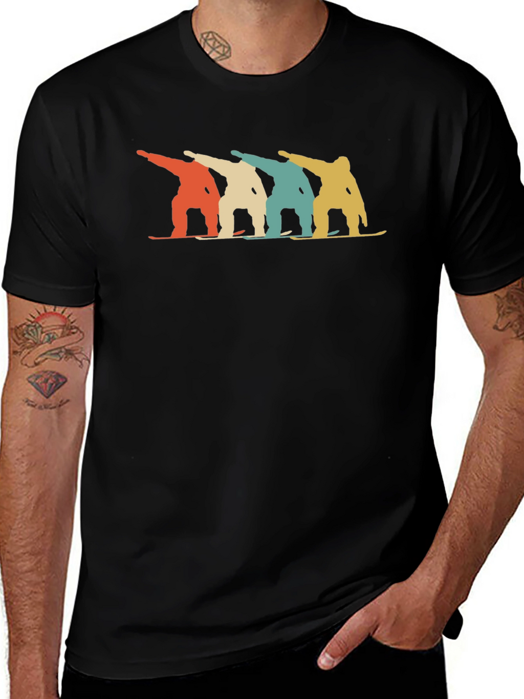 Retro Snowboarder T-Shirt