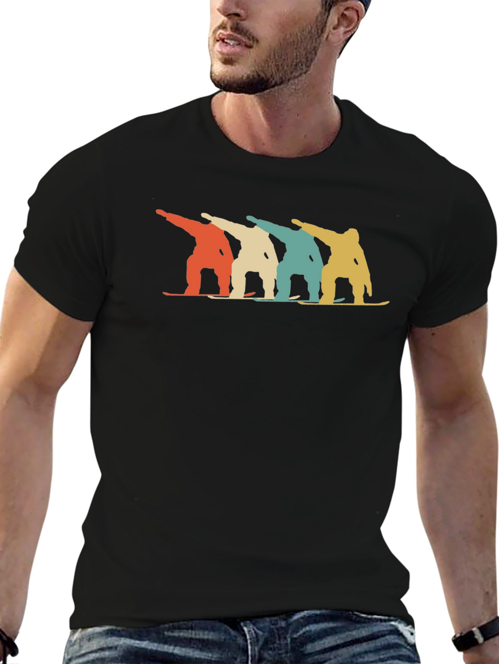 Retro Snowboarder T-Shirt
