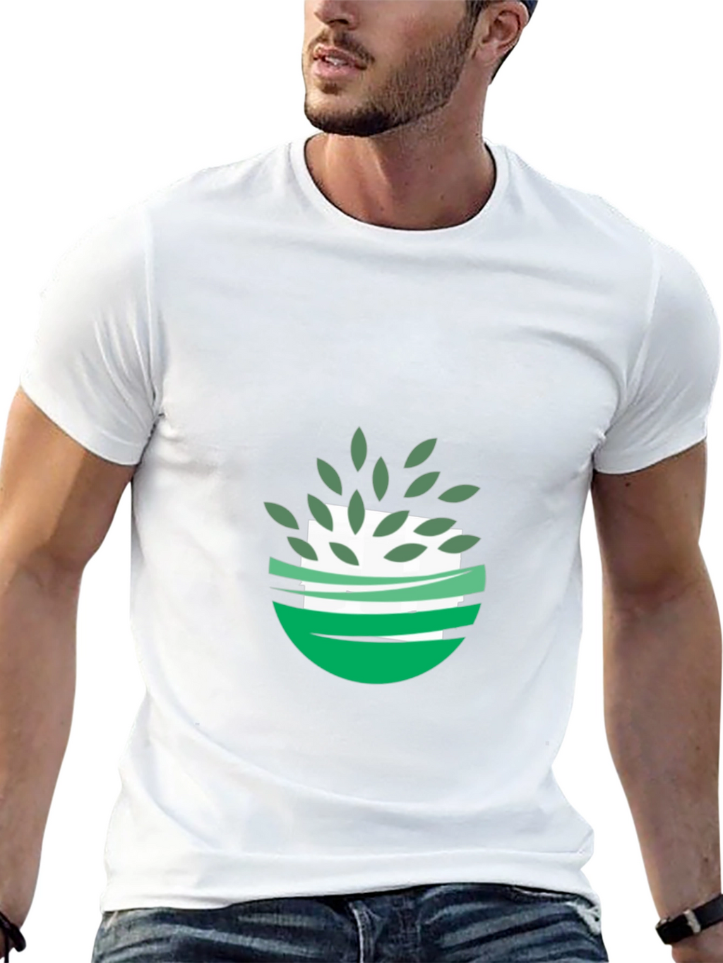 Eco-Friendly Graphic Tee - Black