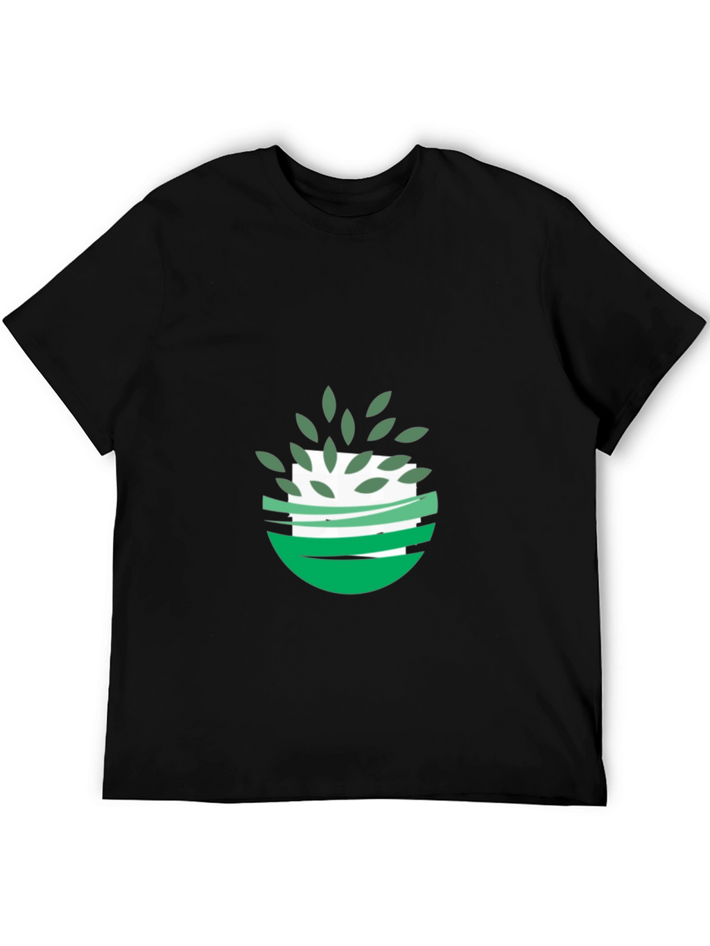 Eco-Friendly Graphic Tee - Black
