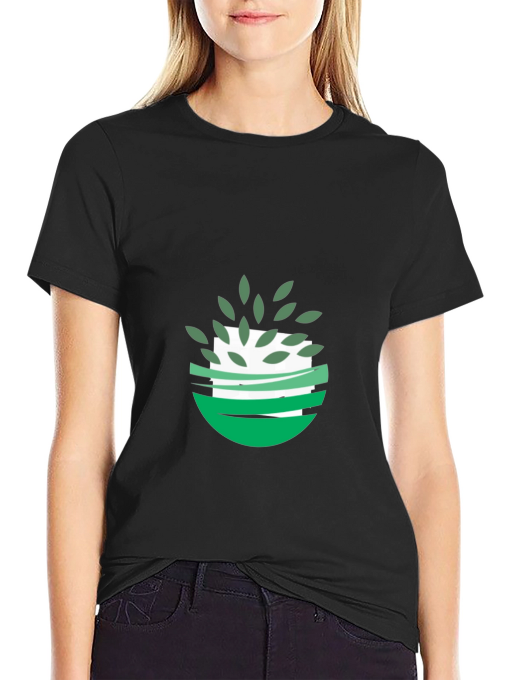 Eco-Friendly Graphic Tee - Black