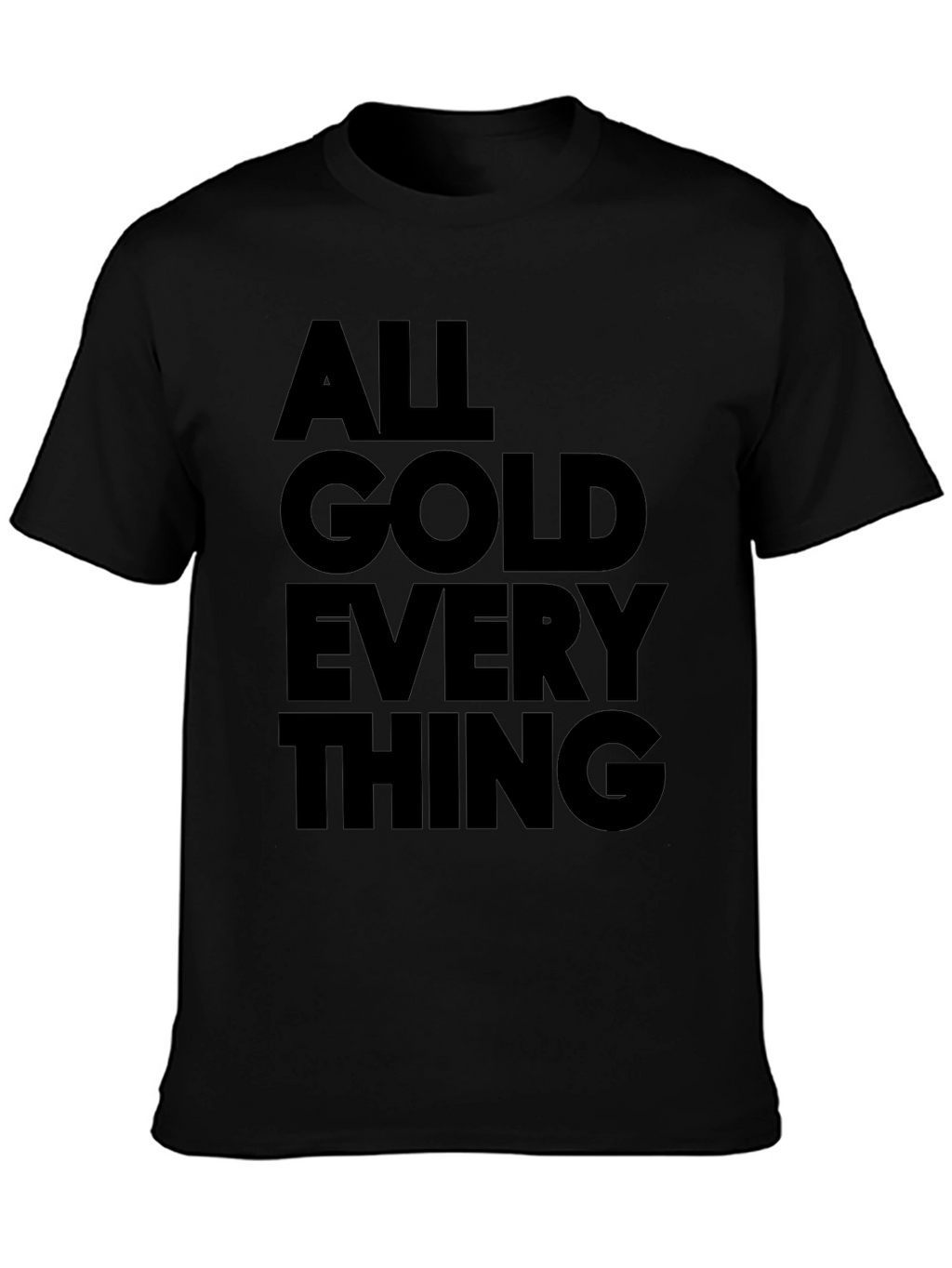 All Gold Everything Graphic Tee - Black