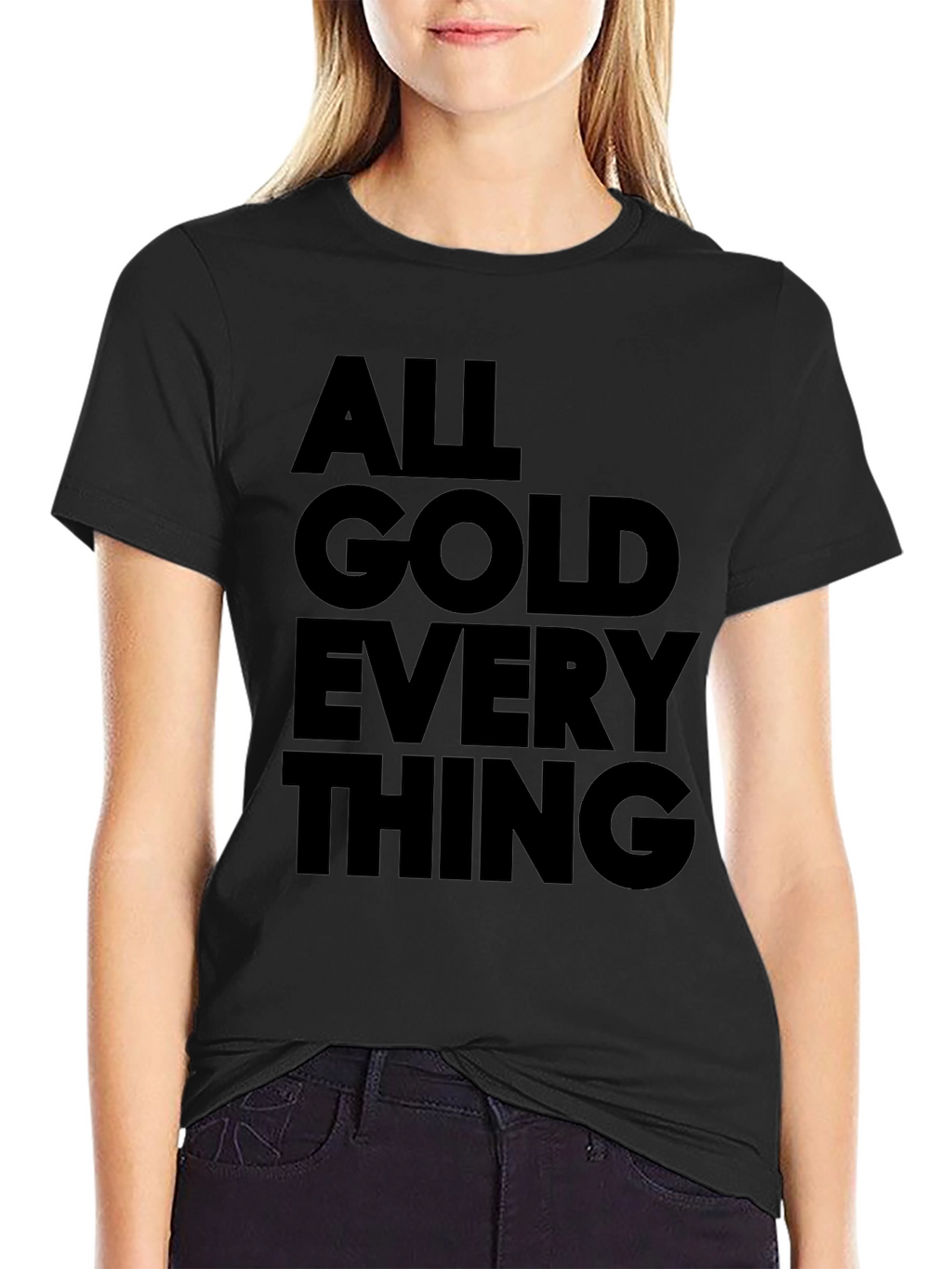 All Gold Everything Graphic Tee - Black