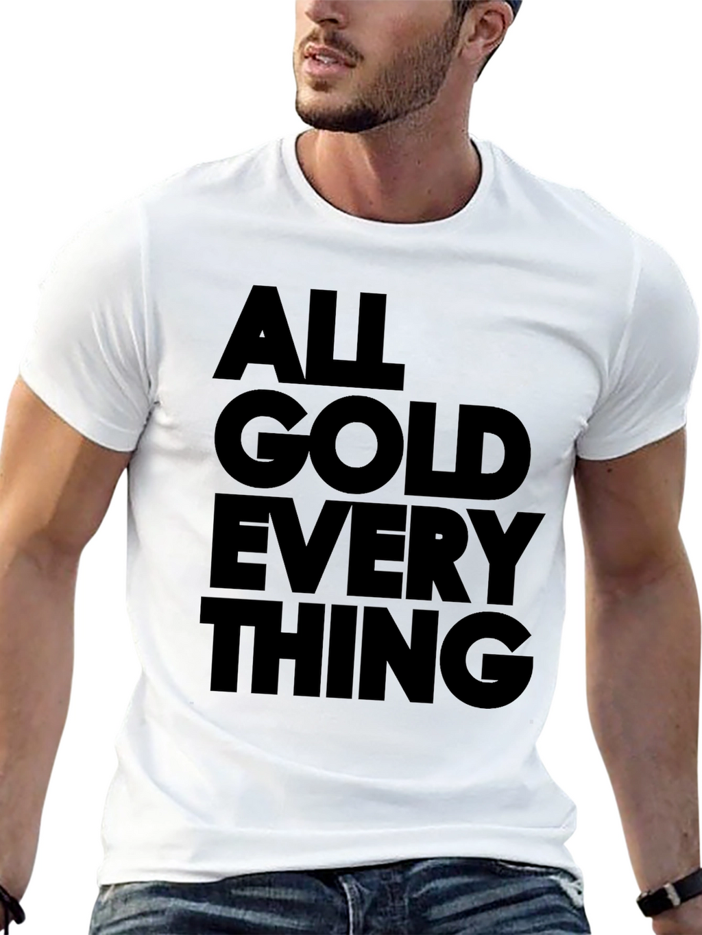 All Gold Everything Graphic Tee - Black