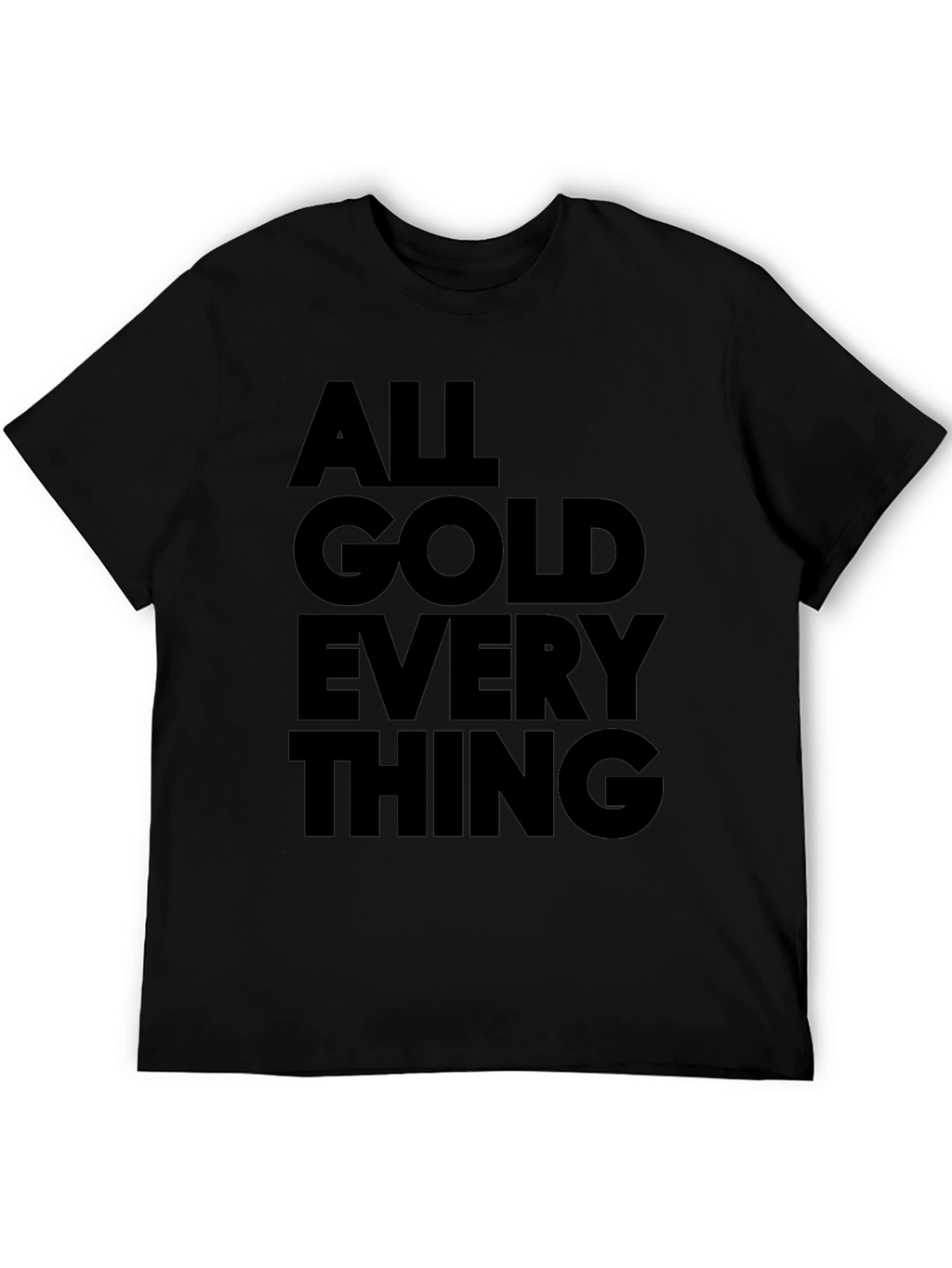 All Gold Everything Graphic Tee - Black