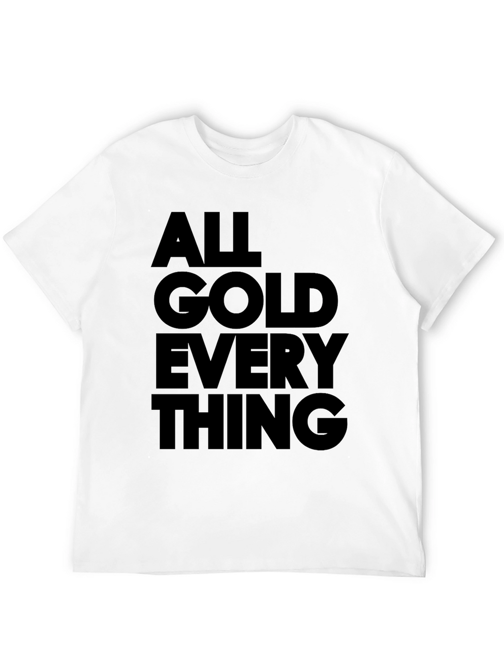 All Gold Everything Graphic Tee - Black