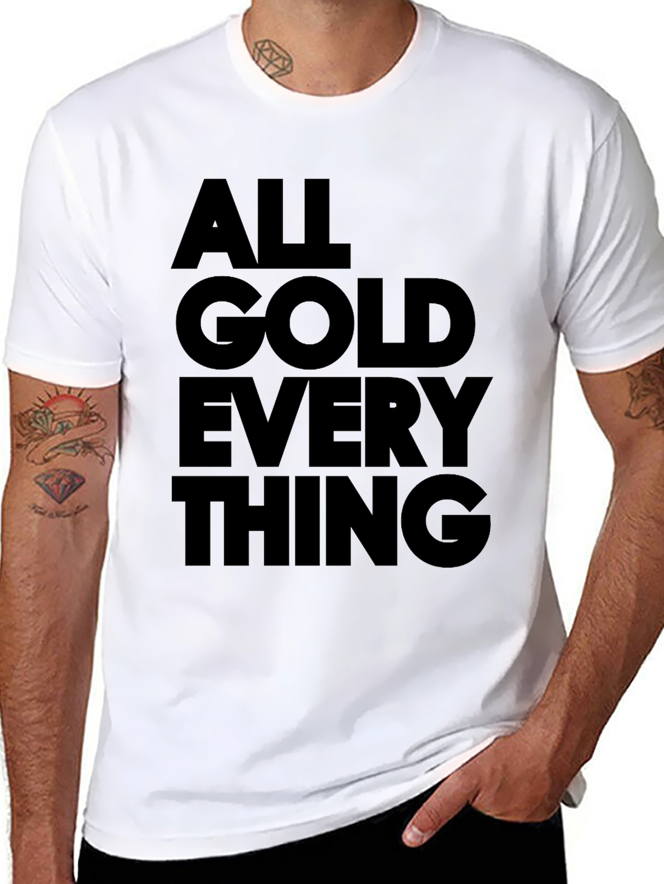 All Gold Everything Graphic Tee - Black