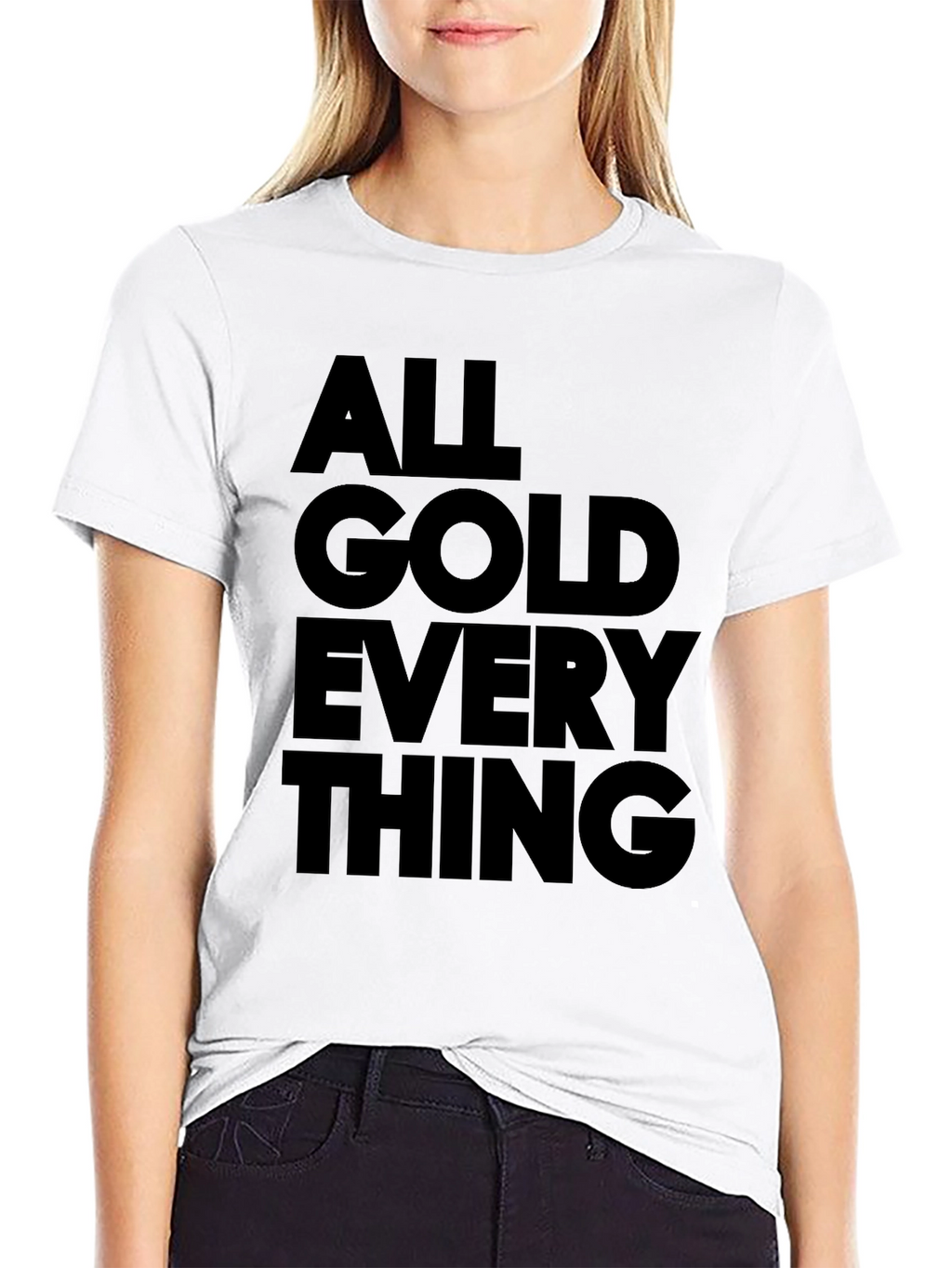 All Gold Everything Graphic Tee - Black