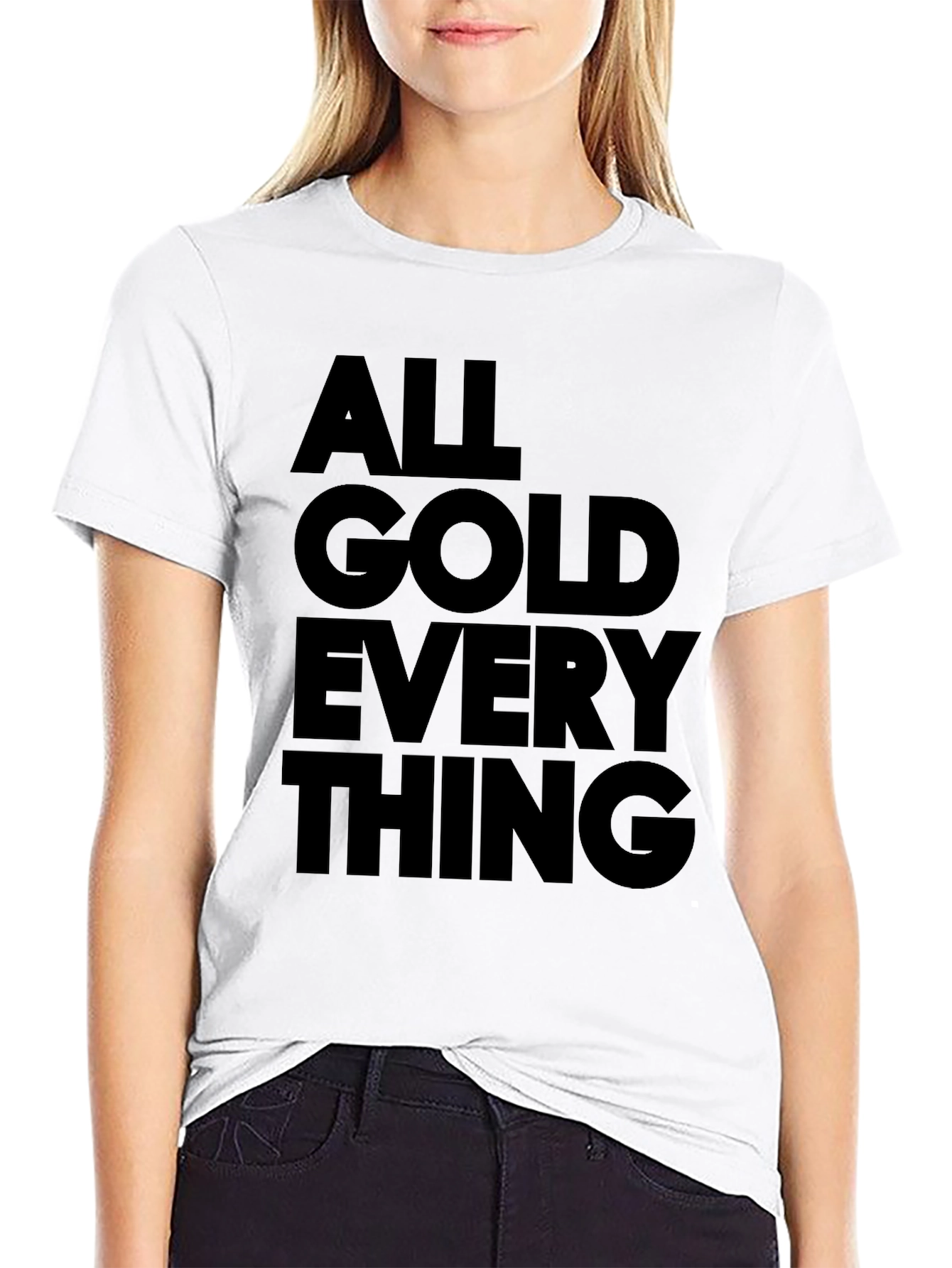 All Gold Everything Graphic Tee - Black