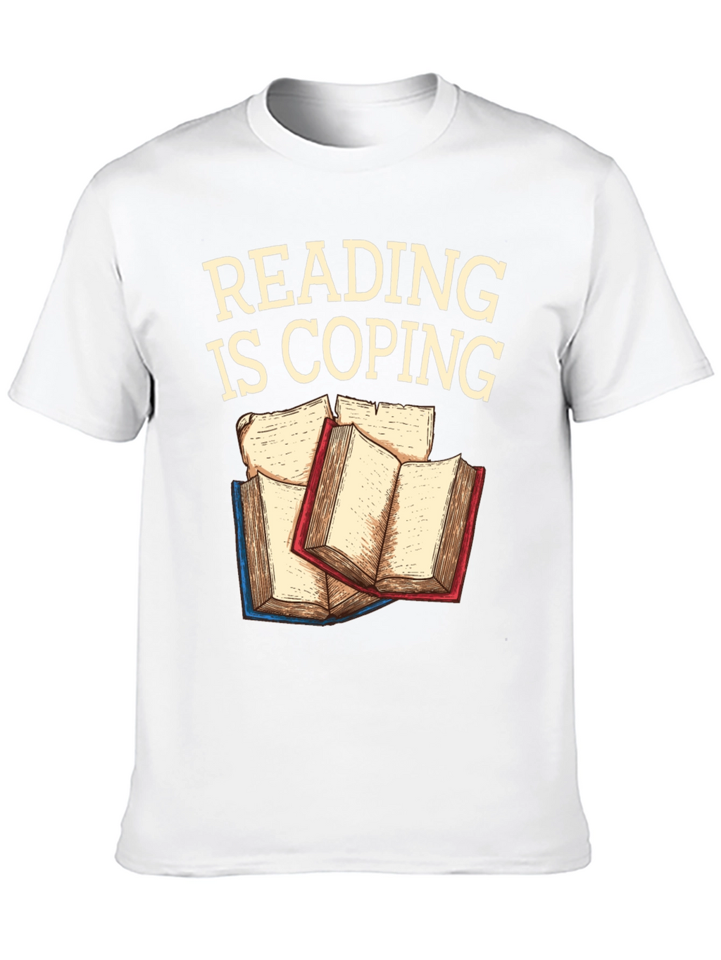 Reading Is Coping Graphic T-Shirt