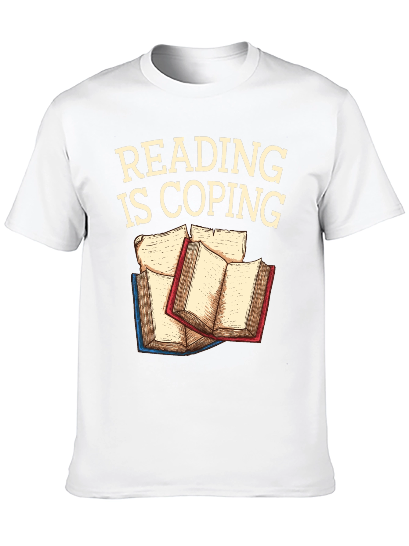 Reading Is Coping Graphic T-Shirt