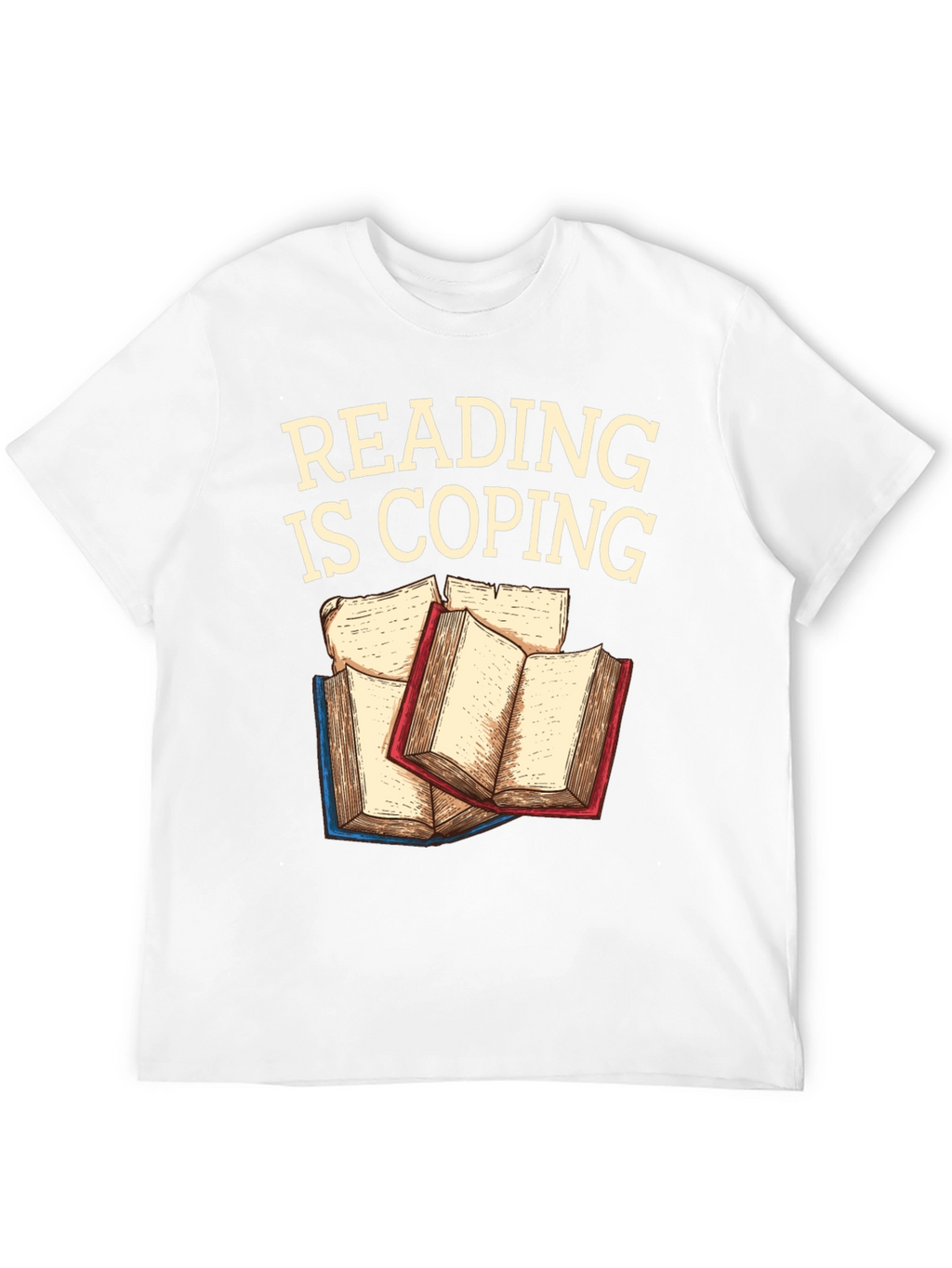 Reading Is Coping Graphic T-Shirt