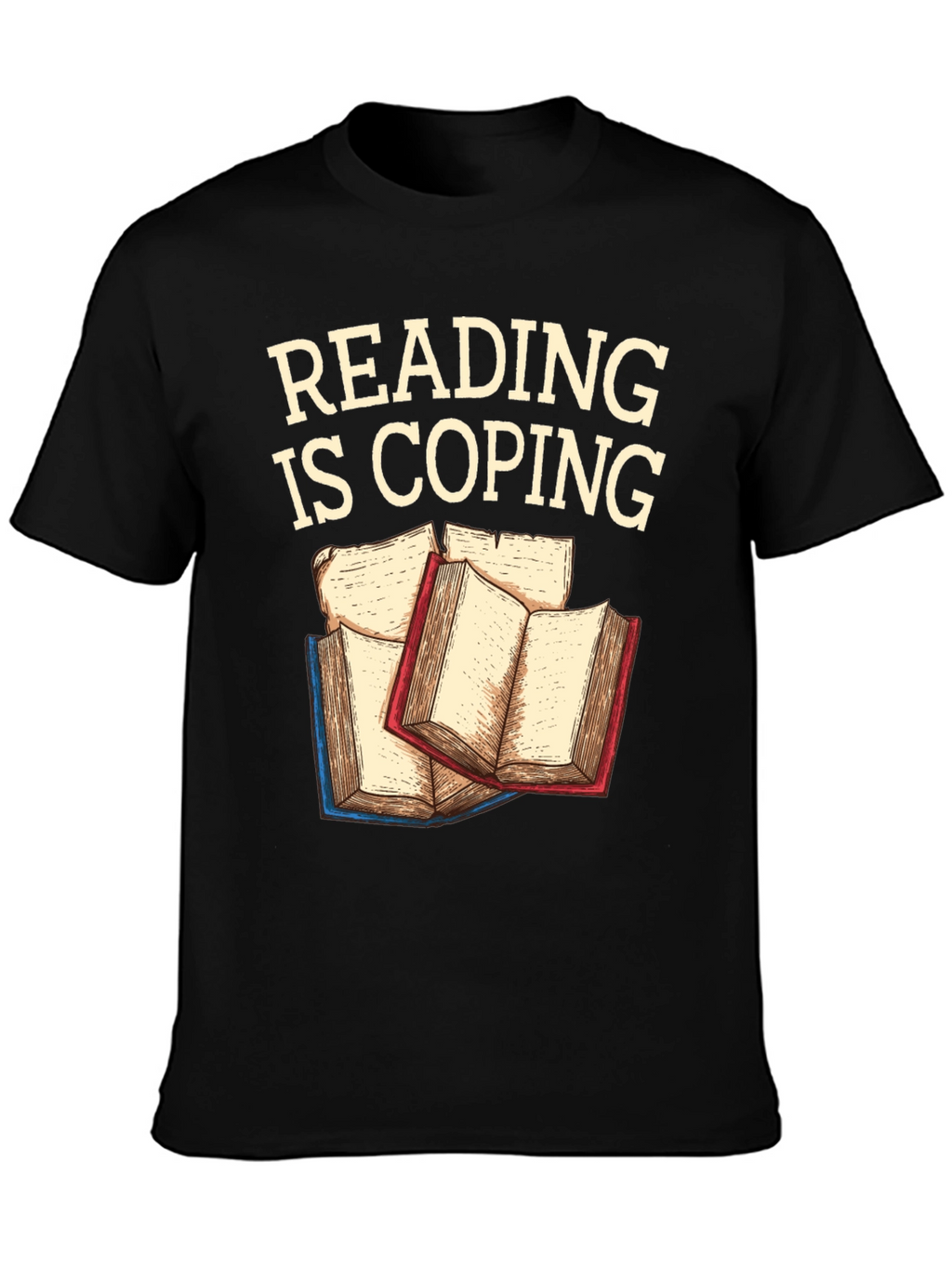 Reading Is Coping Graphic T-Shirt