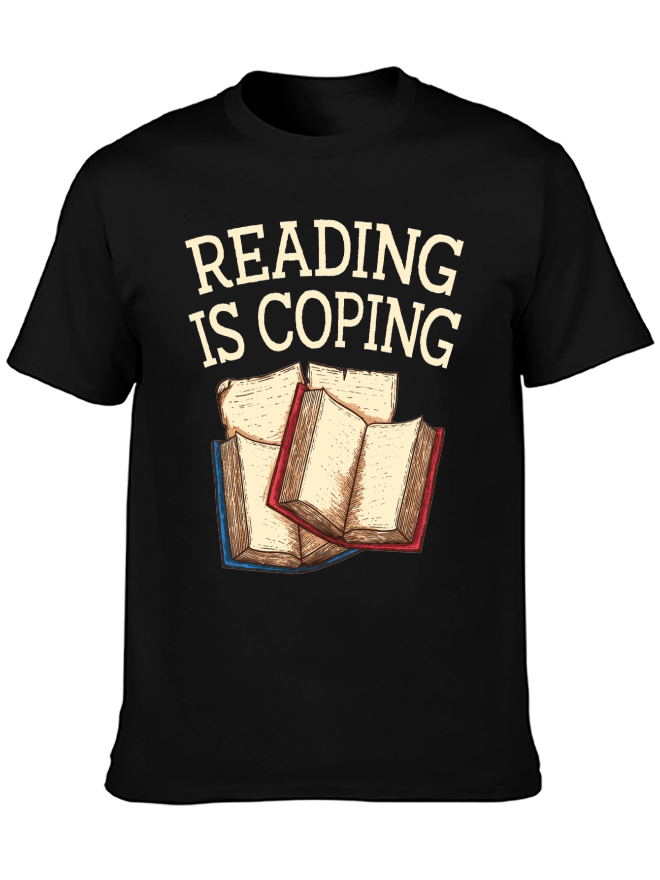 Reading Is Coping Graphic T-Shirt