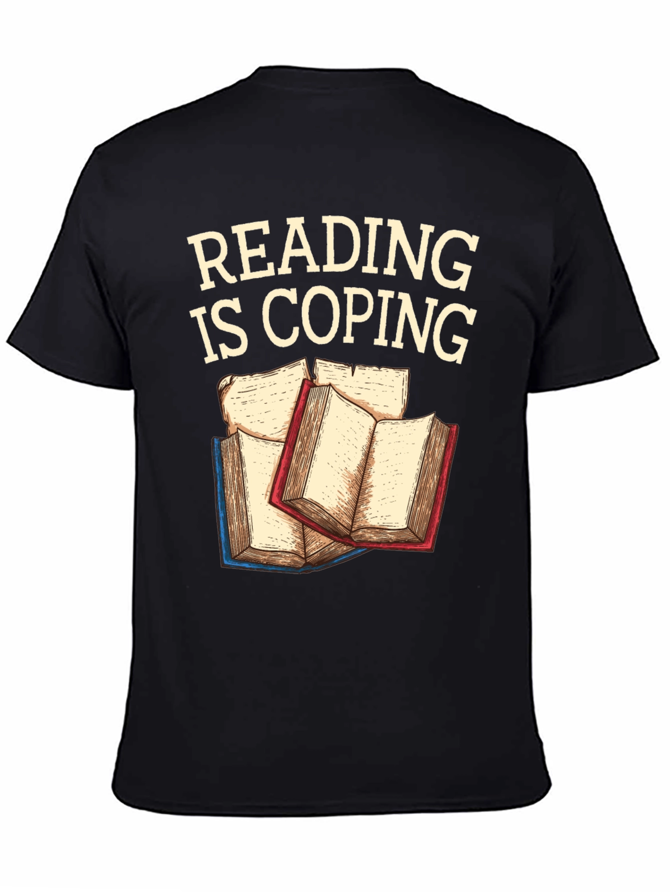 Reading Is Coping Graphic T-Shirt
