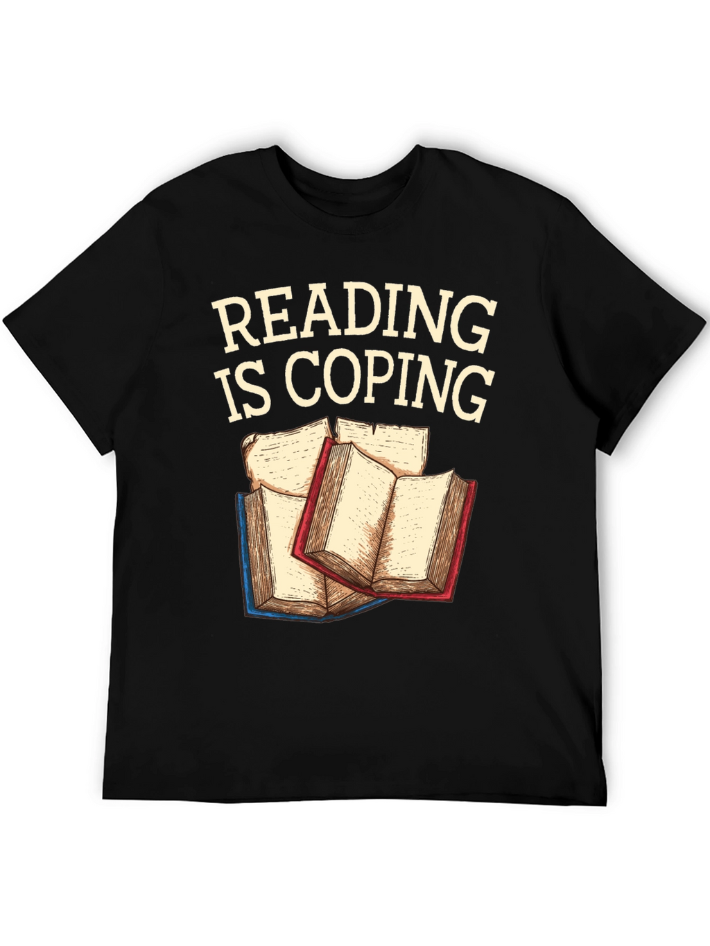 Reading Is Coping Graphic T-Shirt