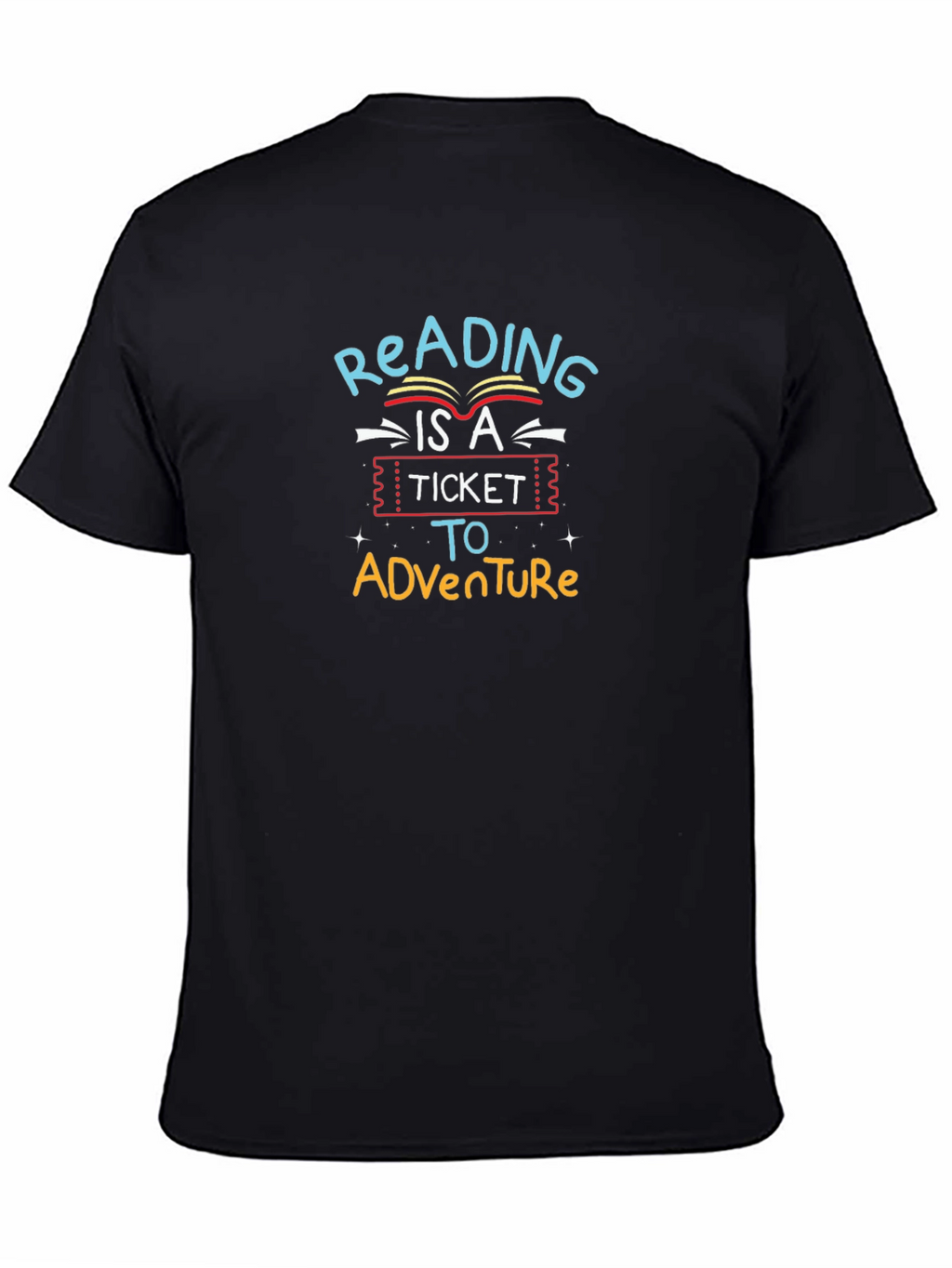 Reading Adventure Graphic Tee - Black