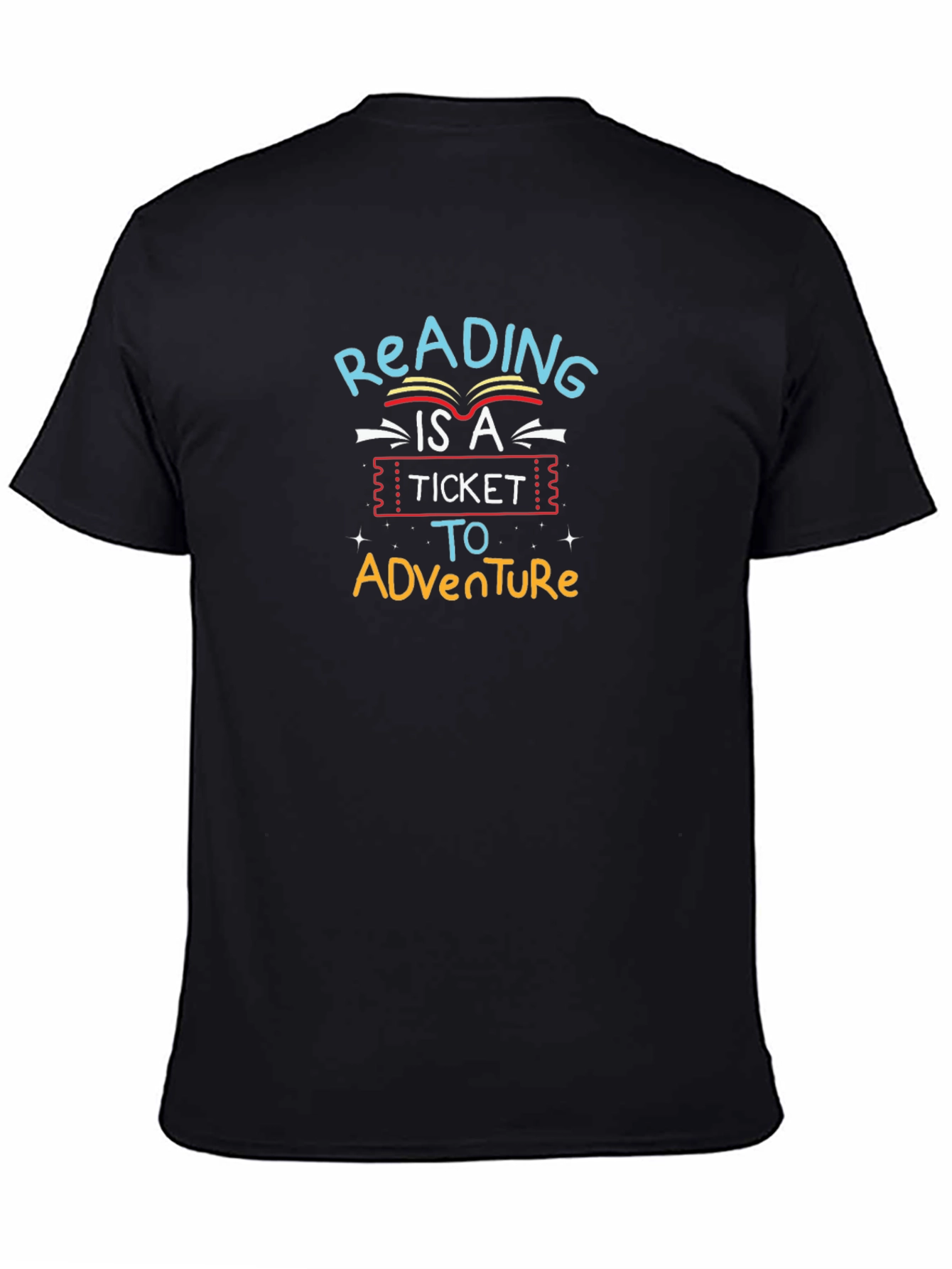 Reading Adventure Graphic Tee - Black