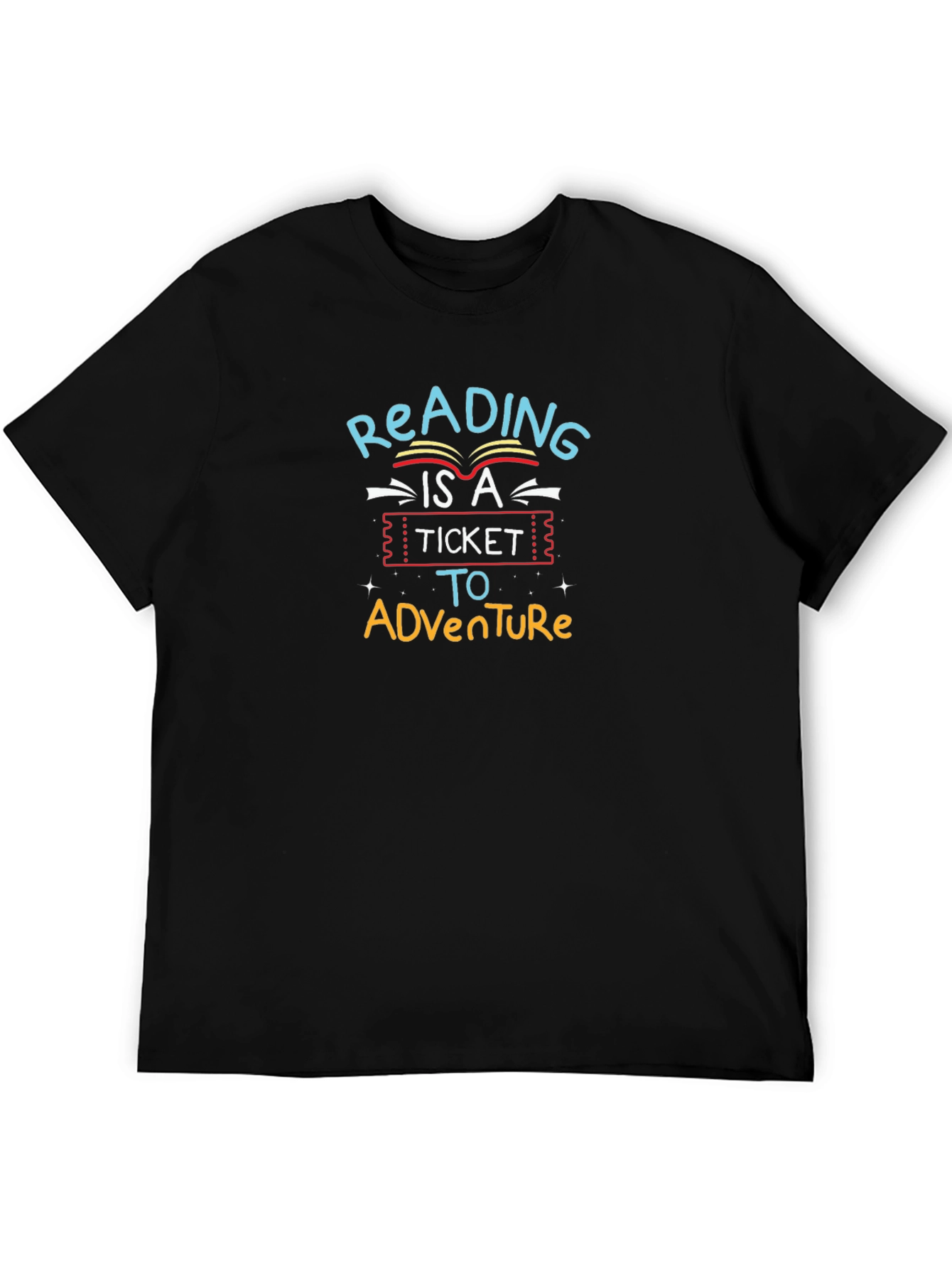Reading Adventure Graphic Tee - Black