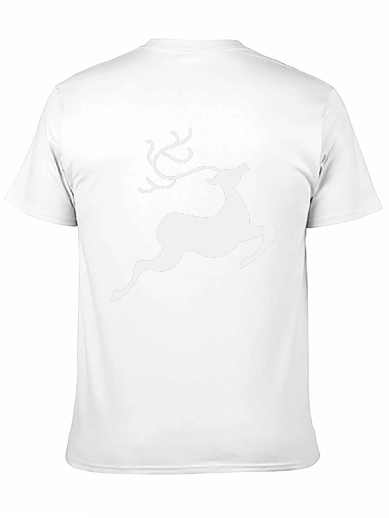 Reindeer Graphic Tee - Black Holiday Shirt