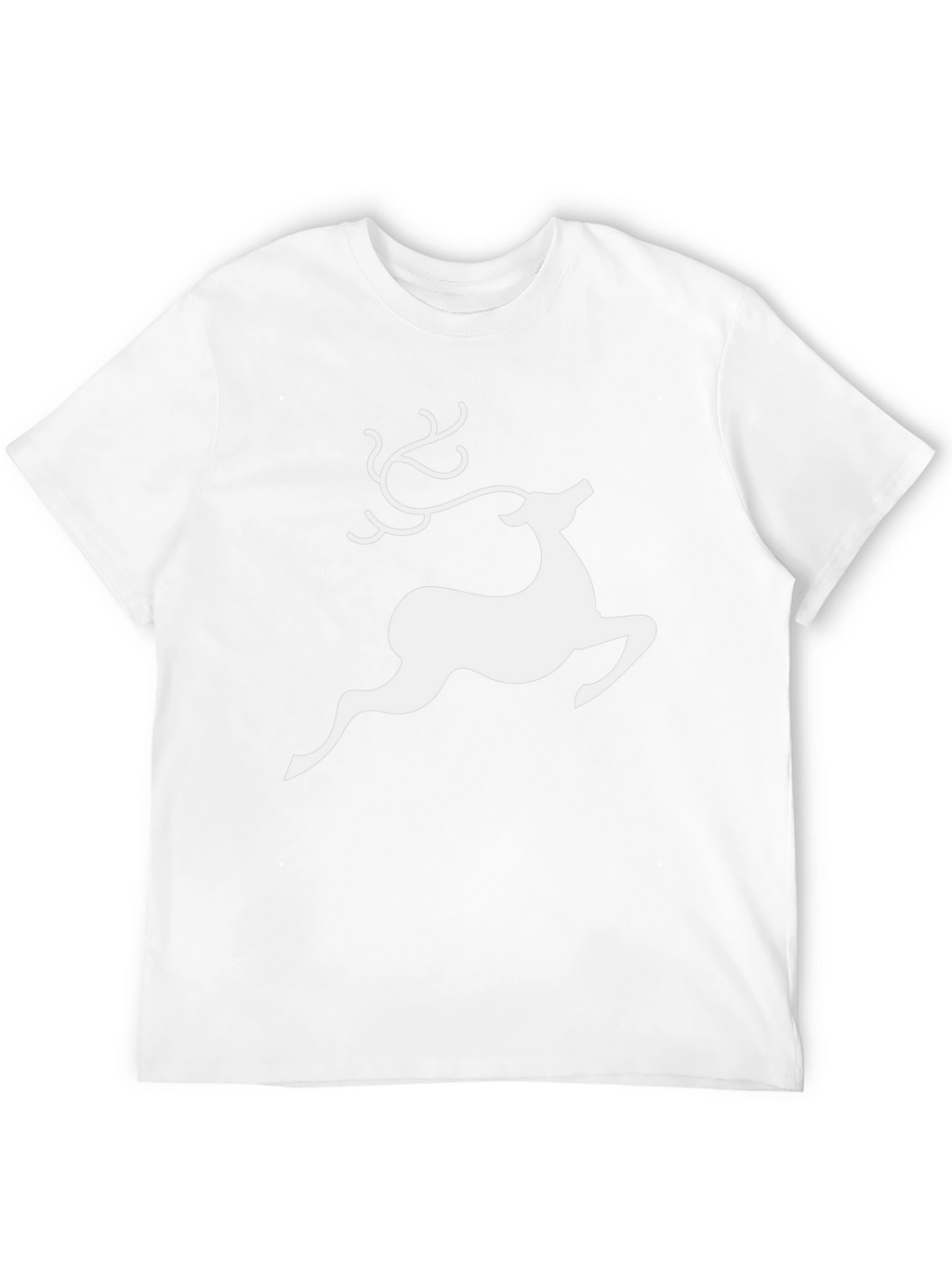 Reindeer Graphic Tee - Black Holiday Shirt