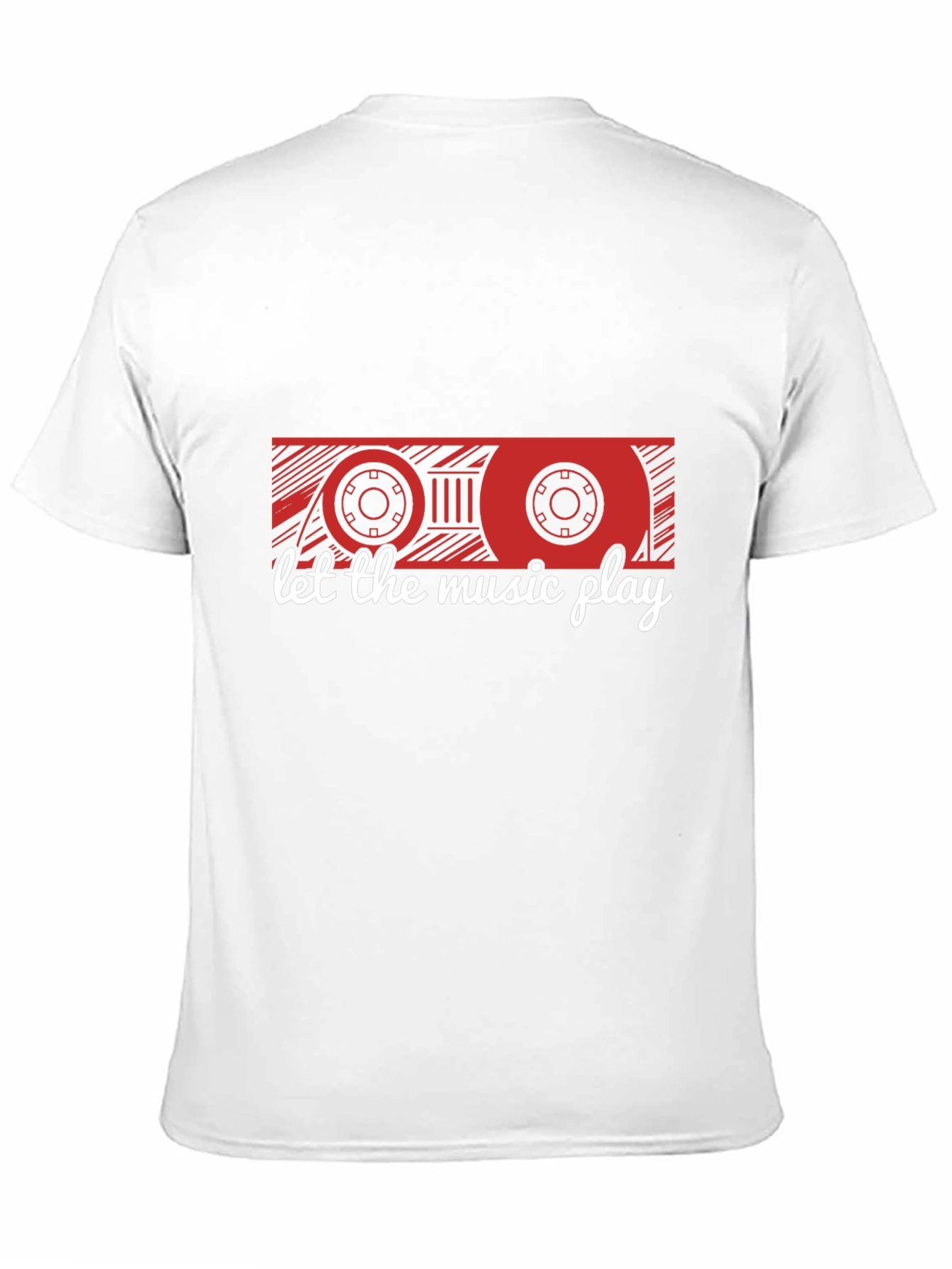 Retro Cassette Tape Music T-Shirt - Let the Music Play