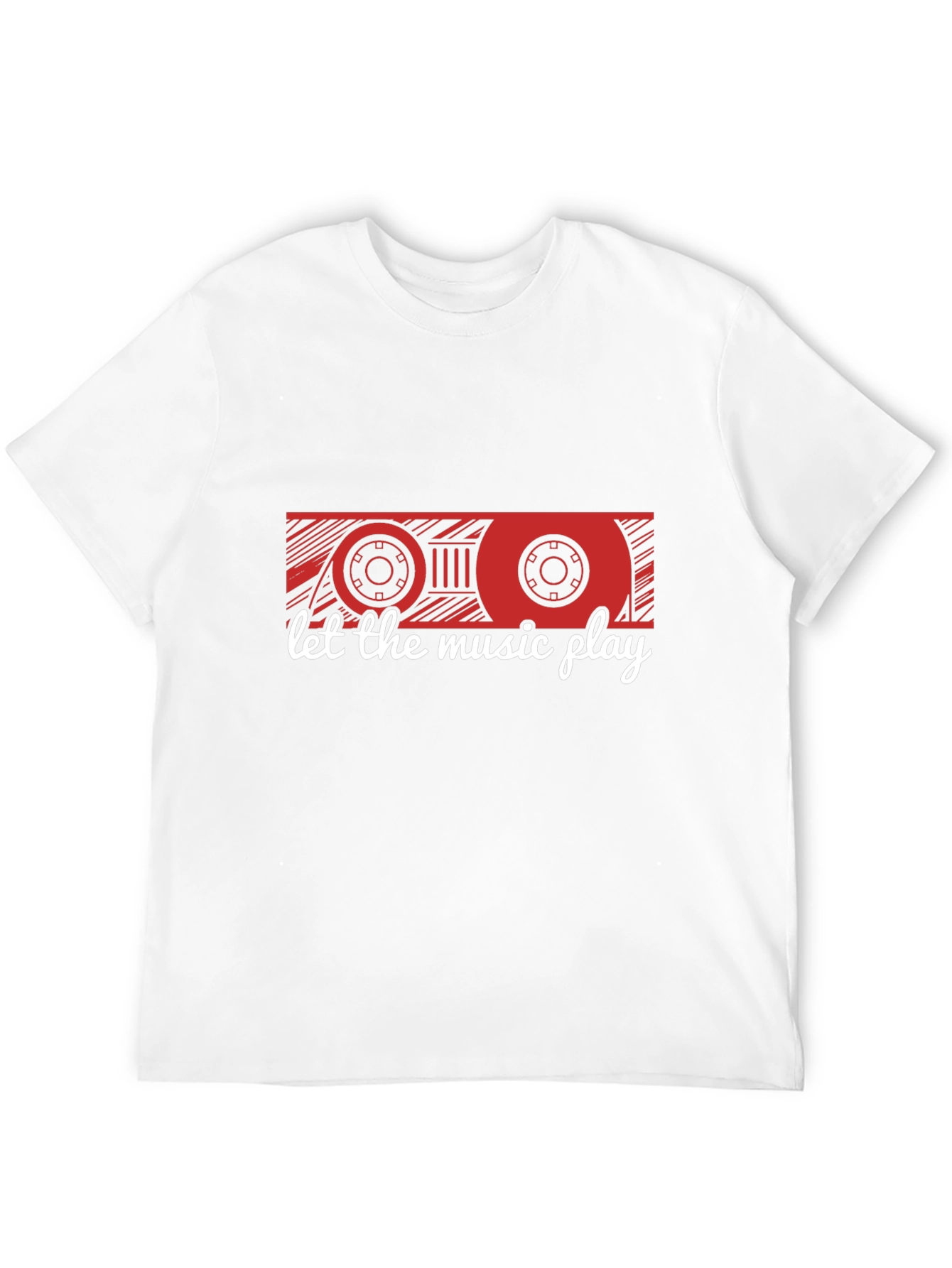 Retro Cassette Tape Music T-Shirt - Let the Music Play
