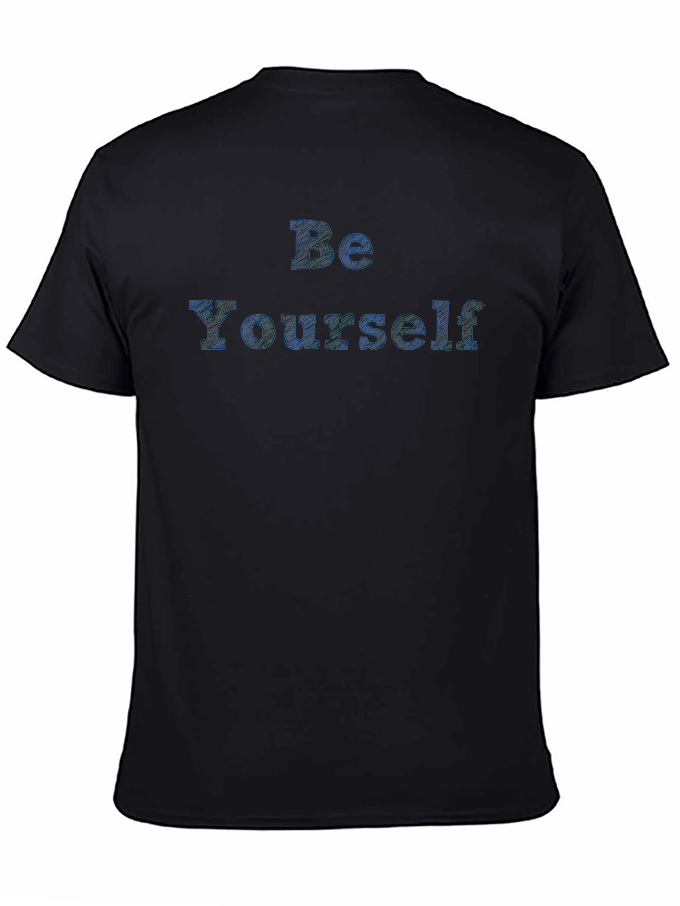 Be Yourself Black Graphic T-Shirt